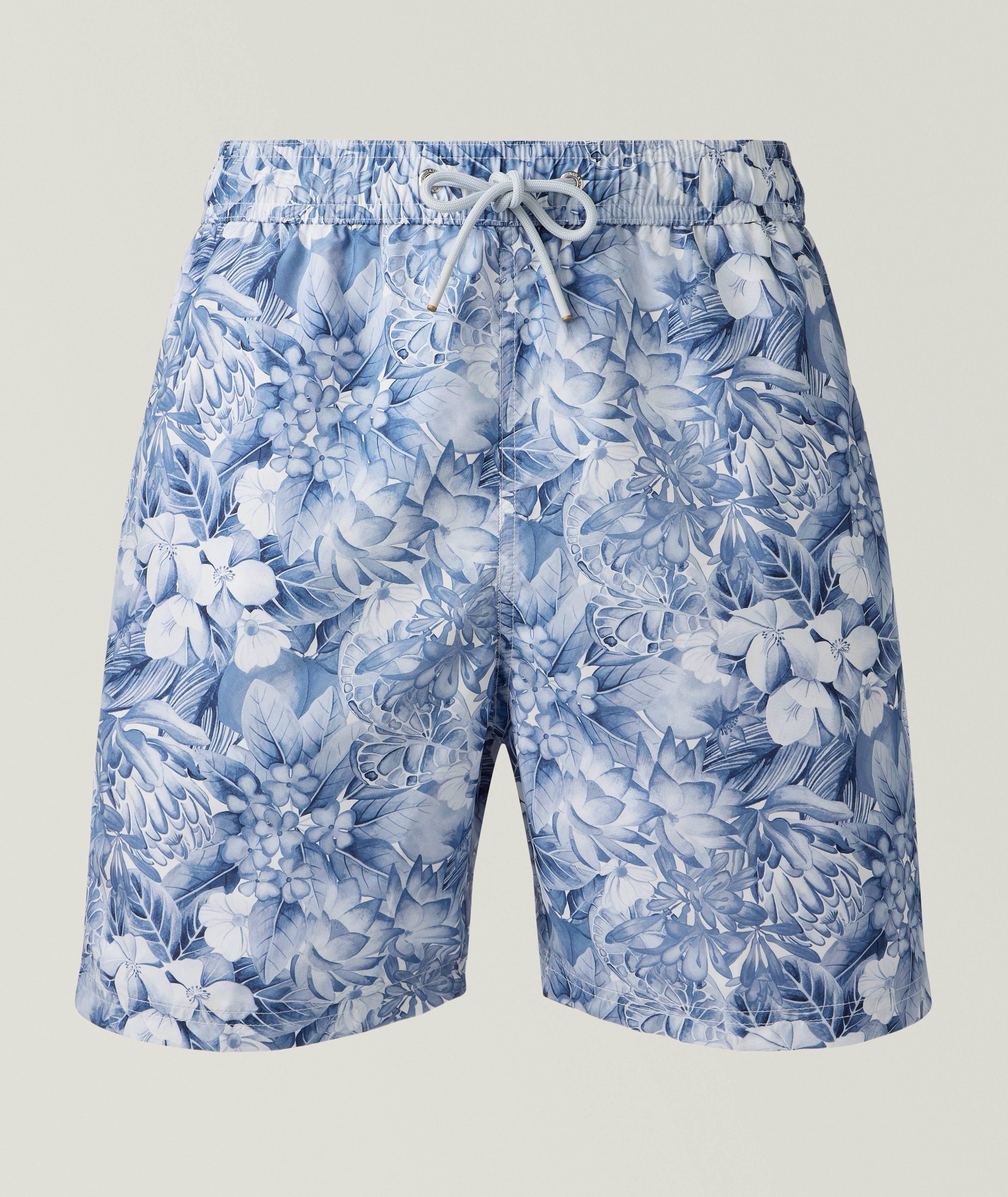 Liberty Floral Swim Shorts & Zip Pouch Set image 0