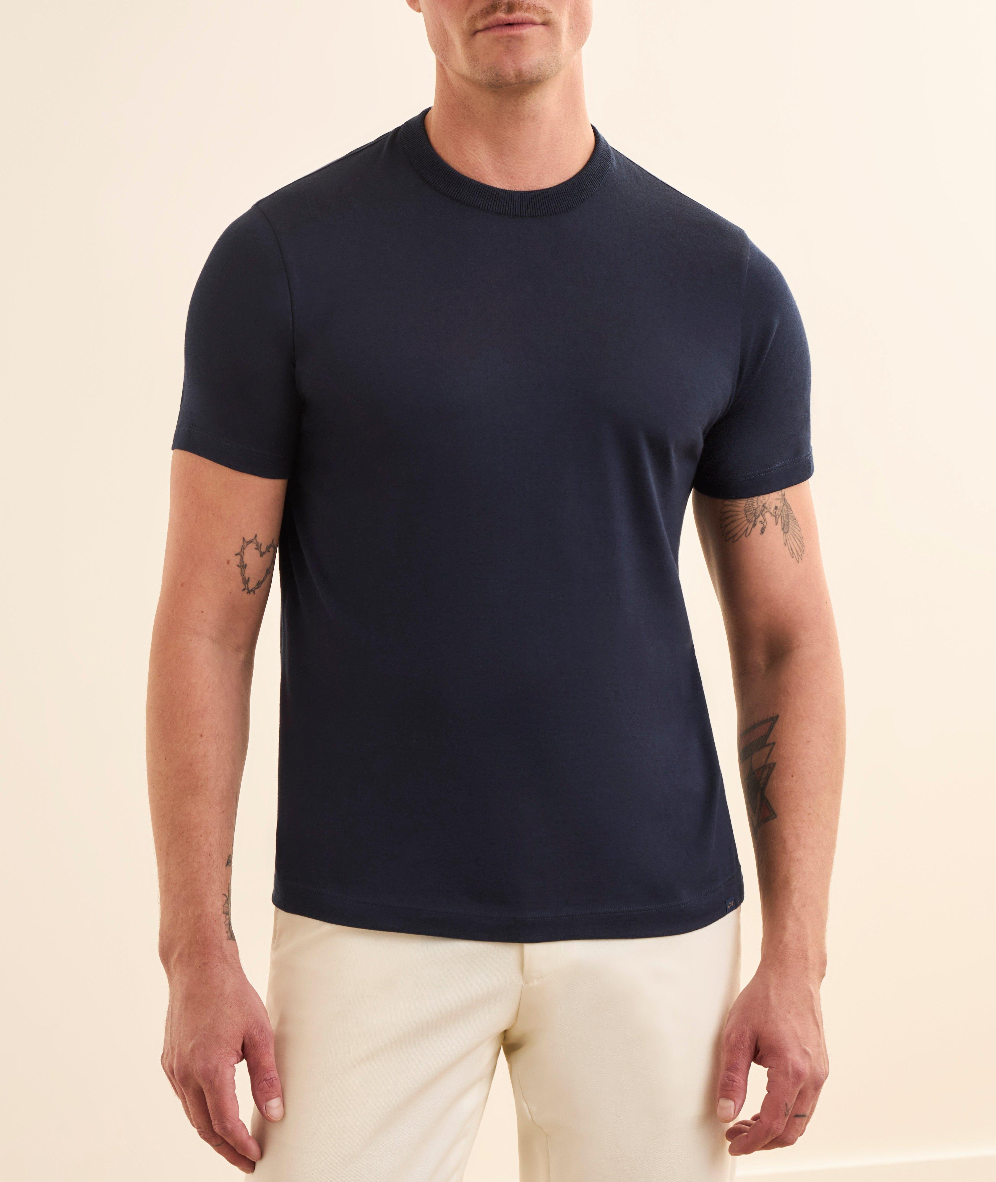 Cotton-Cashmere Crewneck T-Shirt  image 1