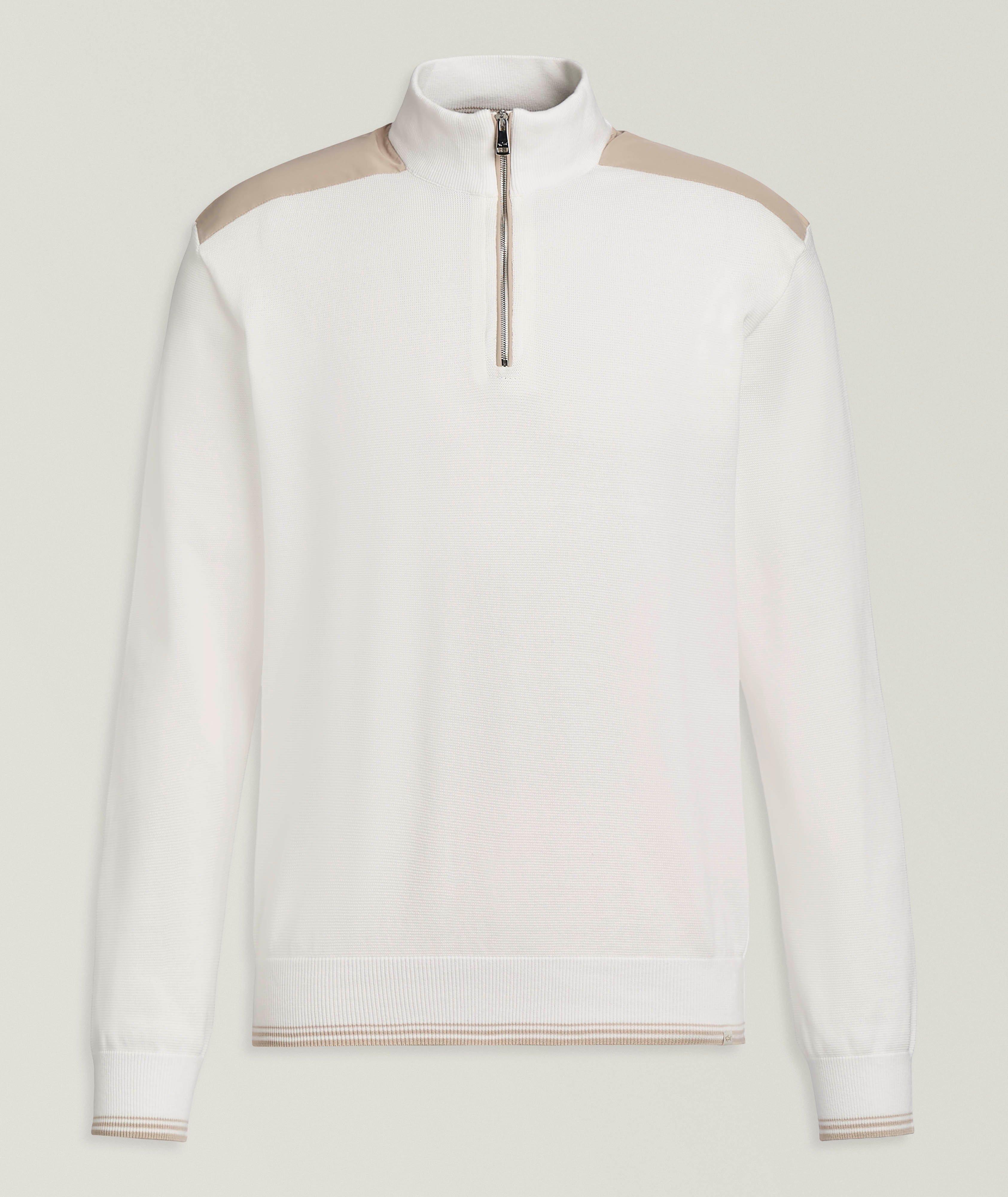 Paul & Shark Piuma Cotton Quarter-Zip Sweater 