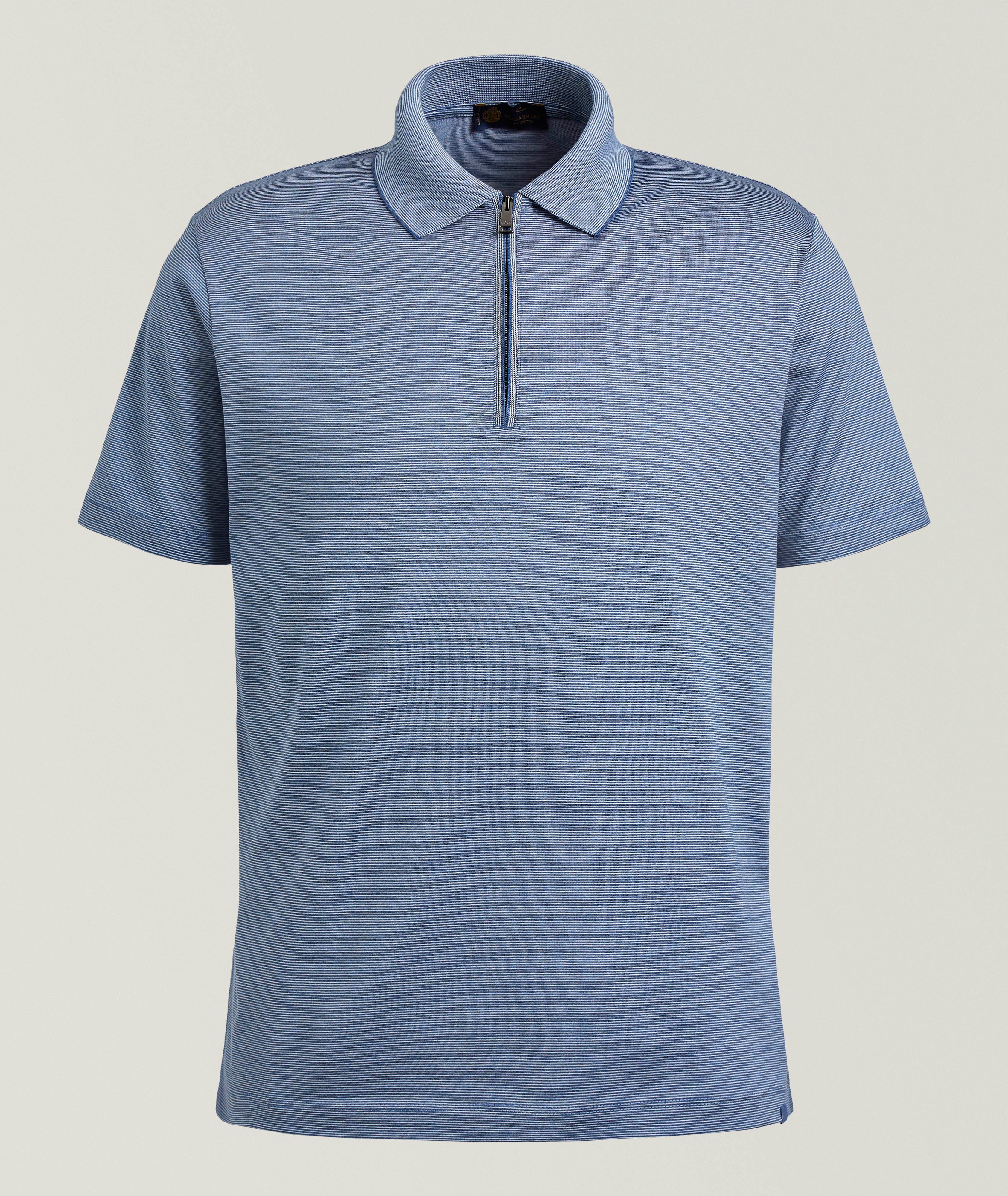 Paul & Shark Polo quart-zippé coton-soie