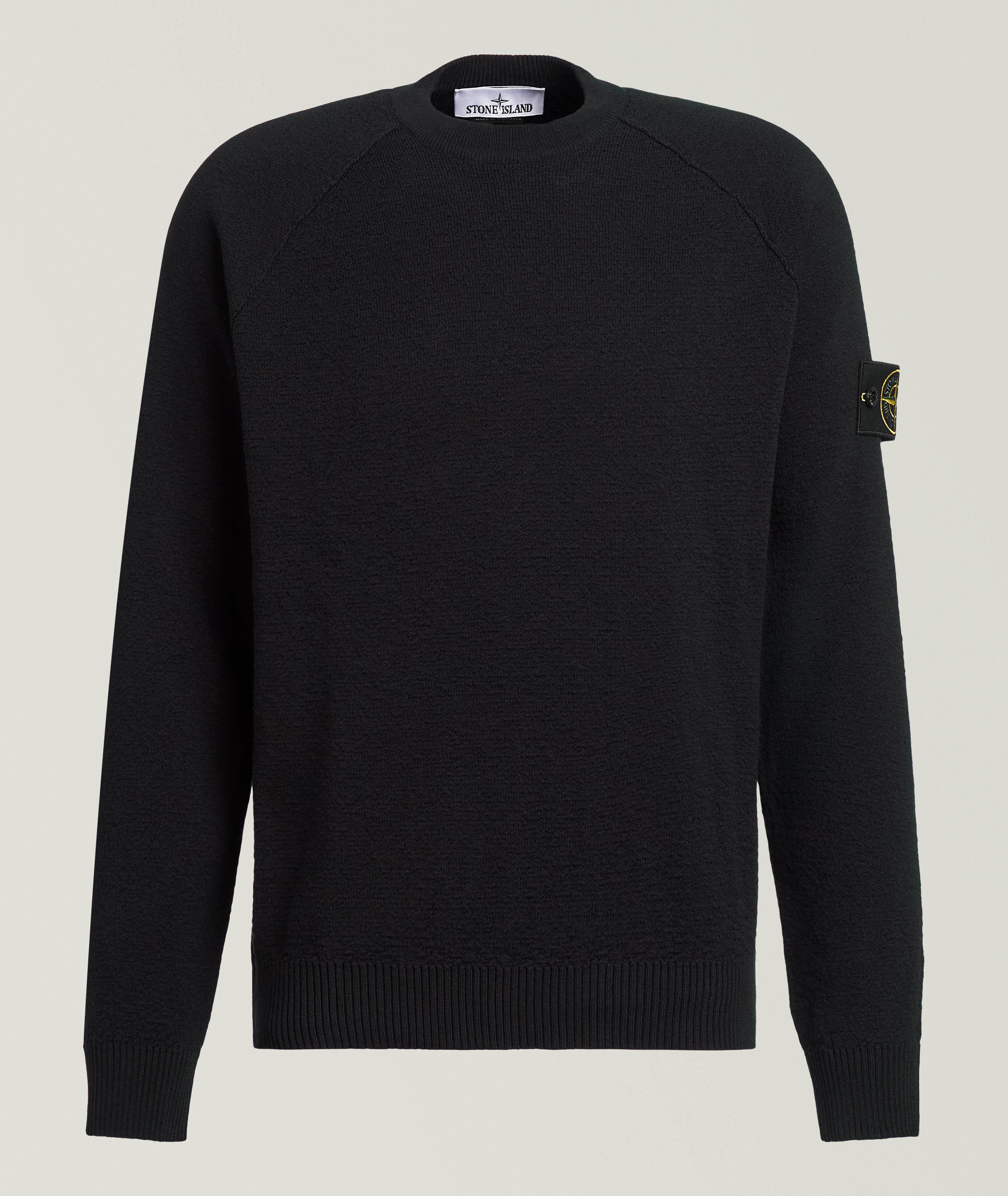Stone Island Pull coton tricot-crêpe