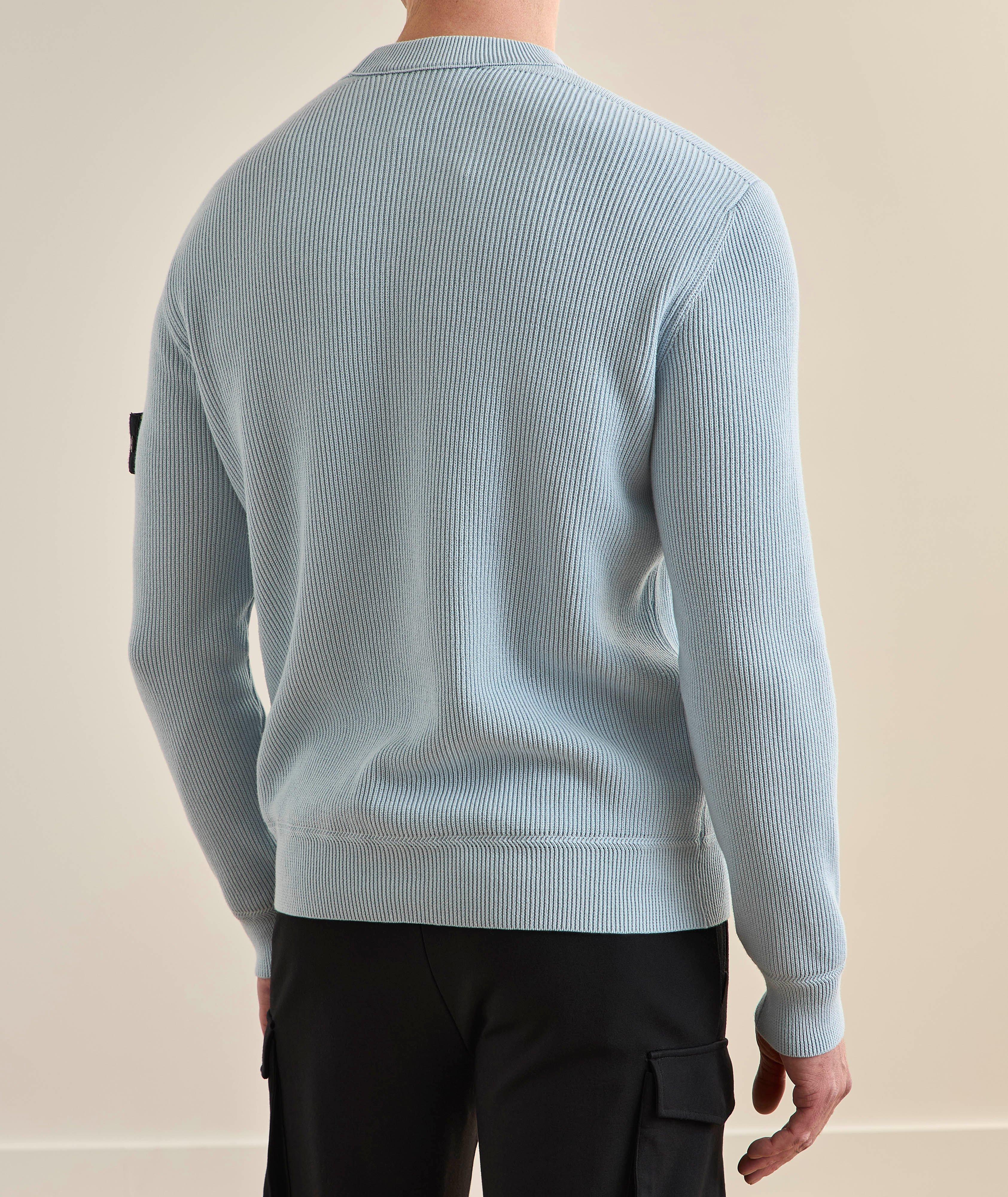 Pull encolure ronde coton côtelé image 2