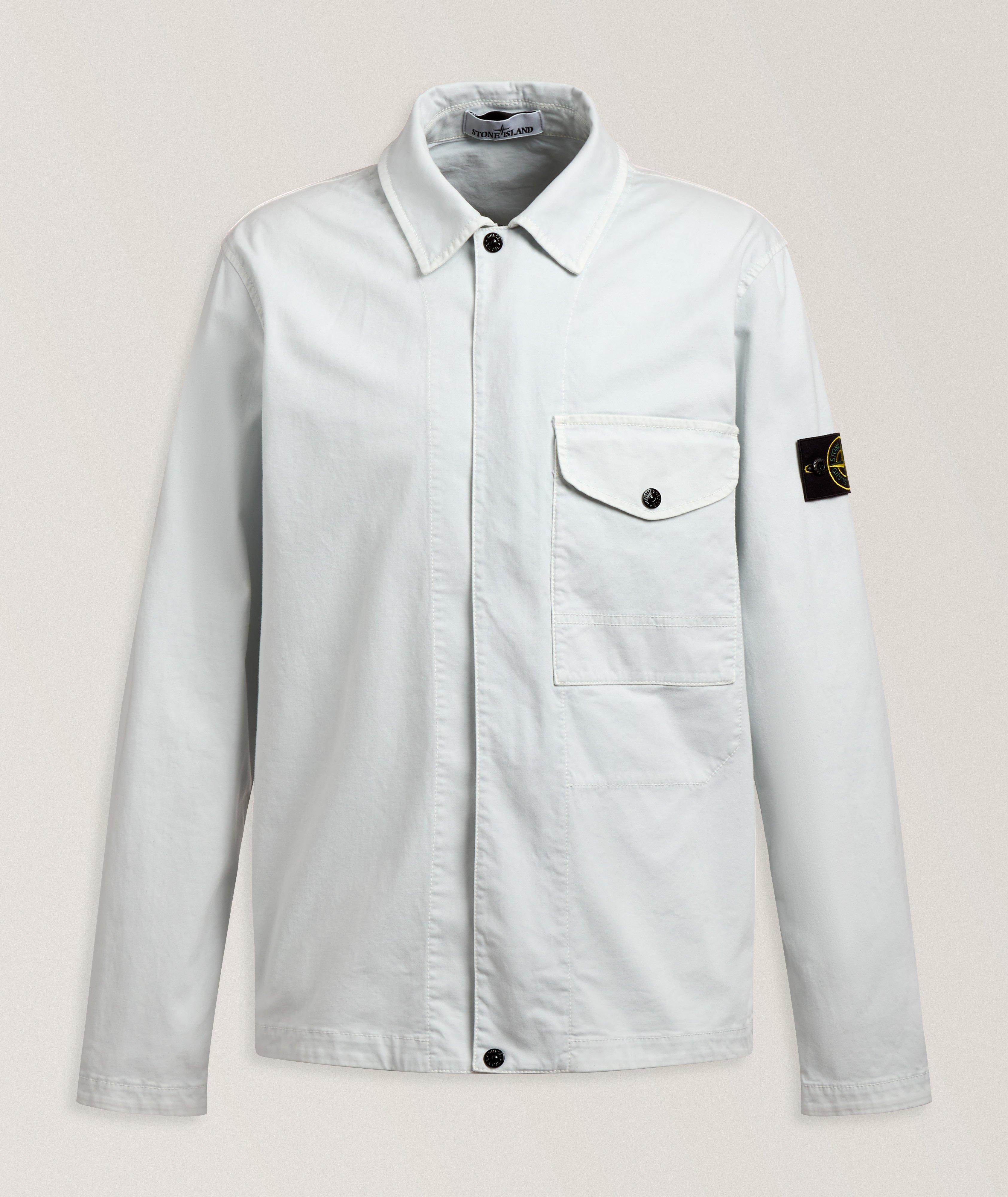 Stretch-Cotton Twill Overshirt image 0