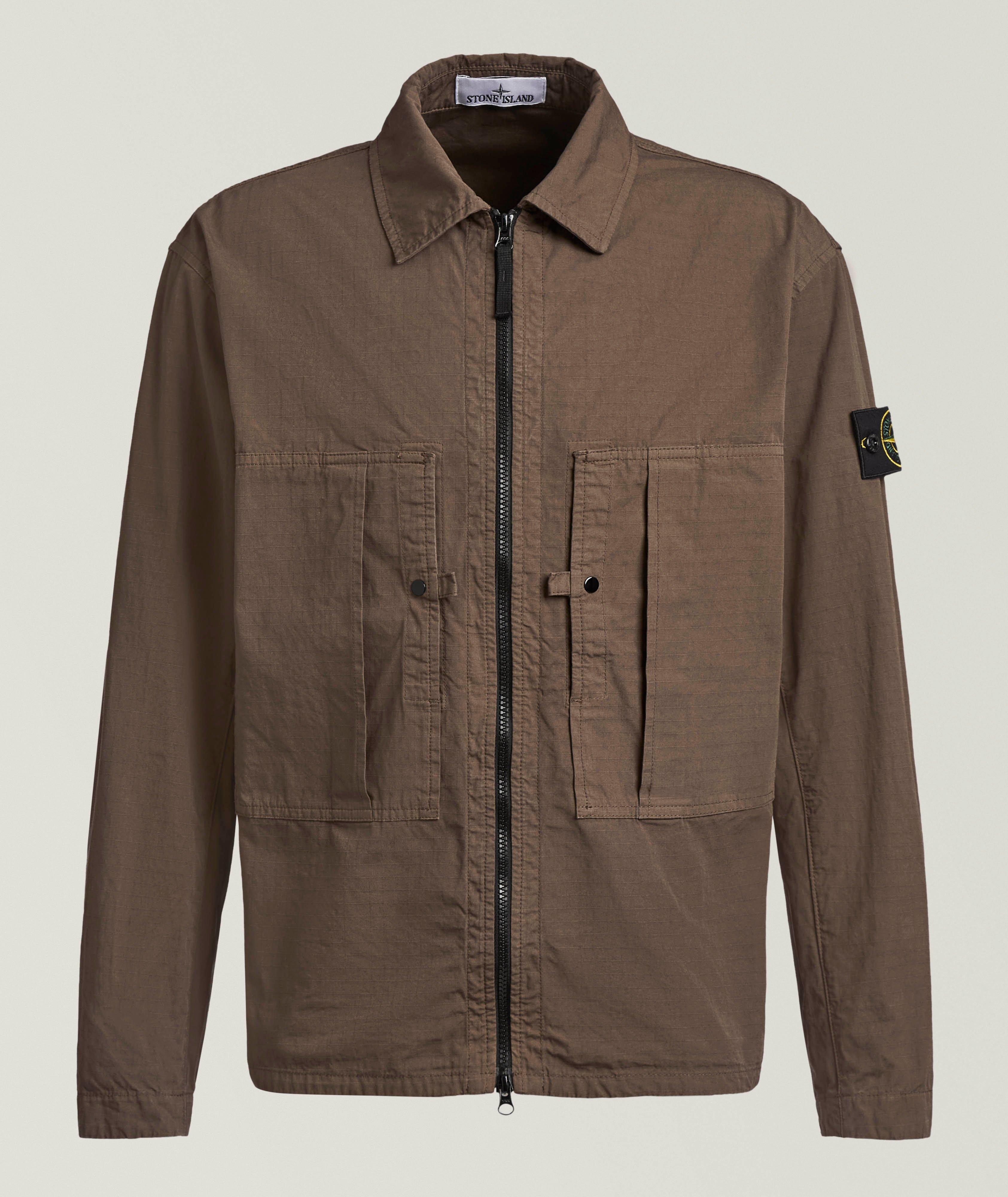 Stone Island Ripstop Zipped Overshirt 