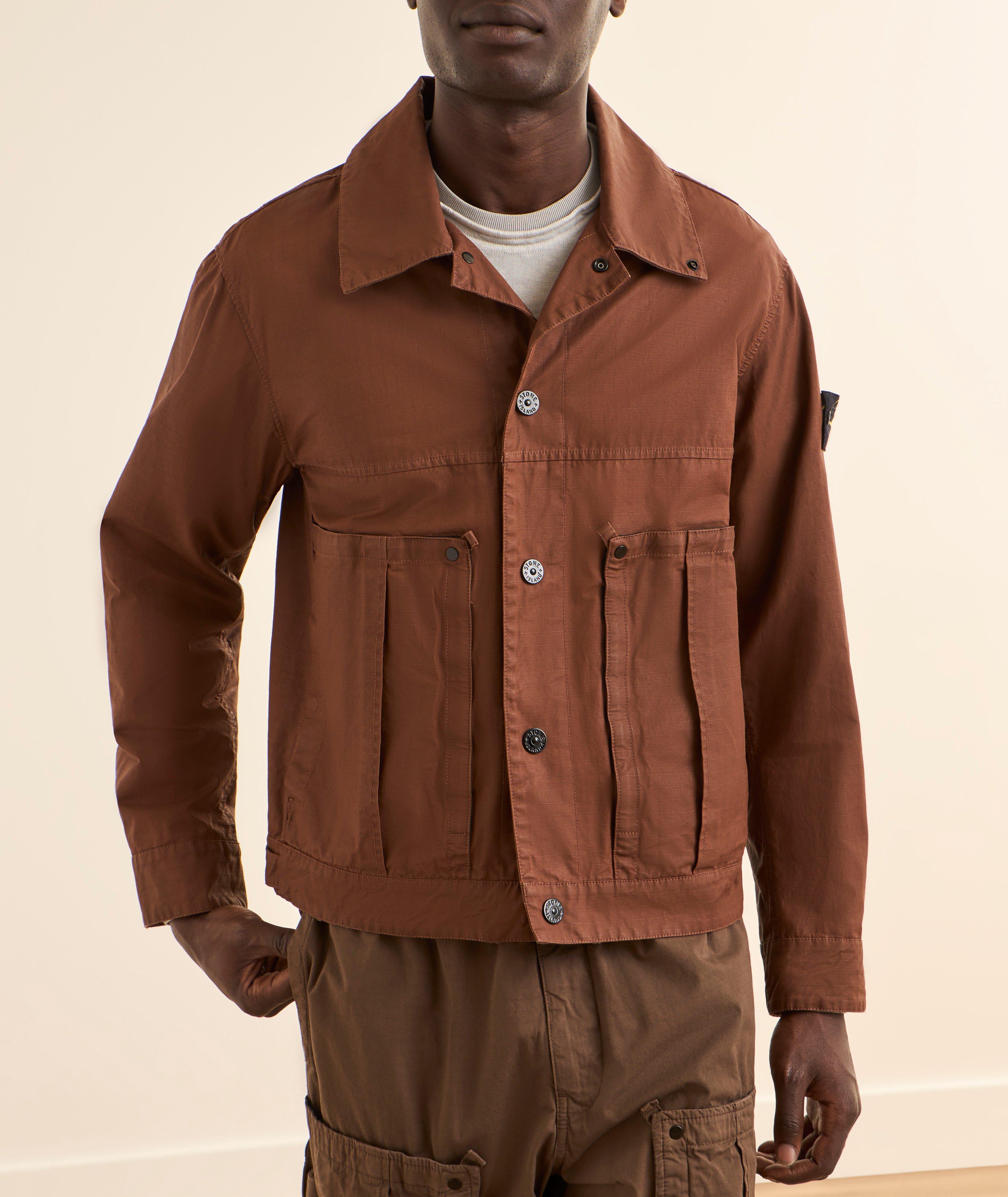 Double-Coated Ripstop Shirt Jacket  image 1