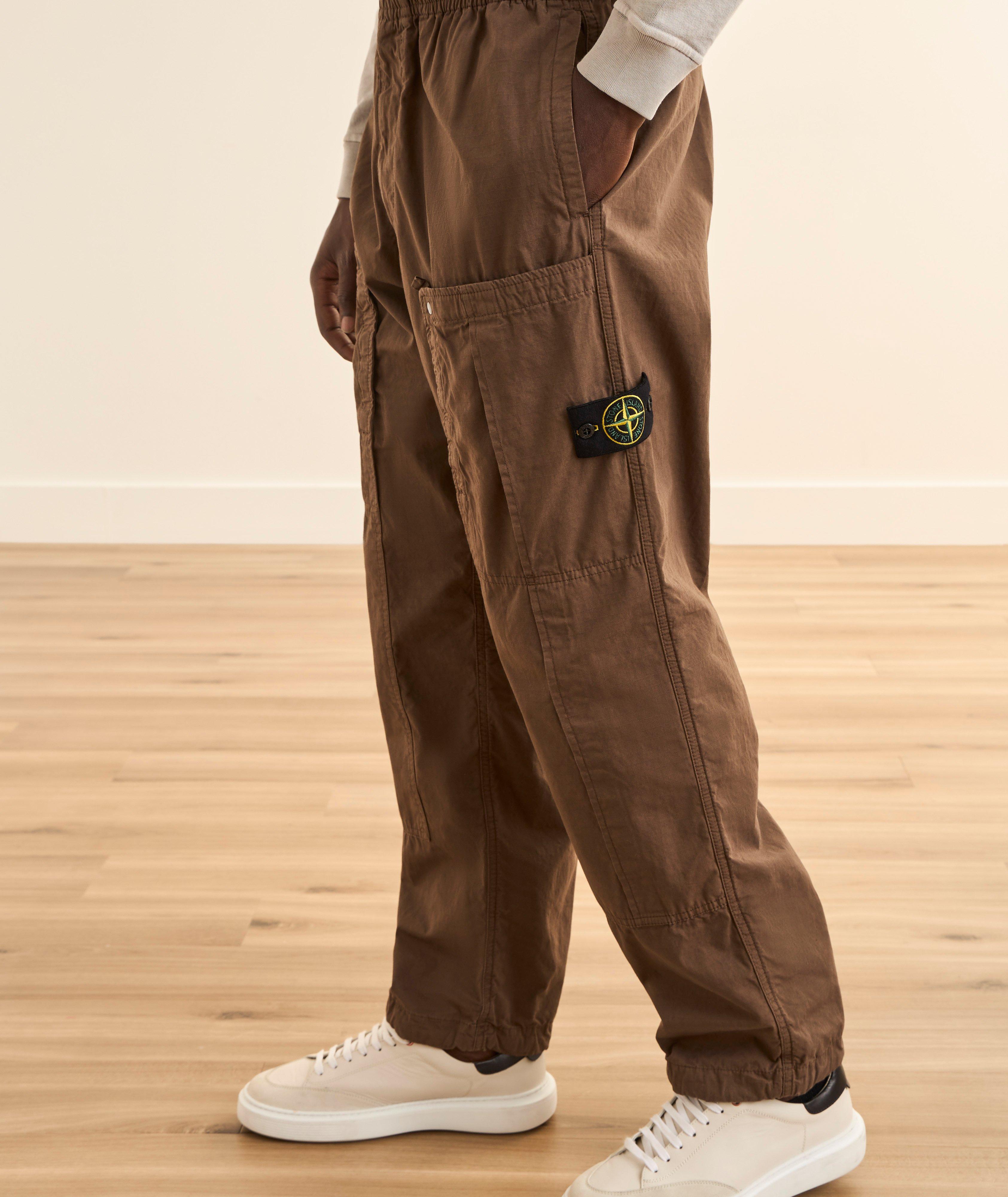 Stone Island Ripstop Cotton Cargo Pants | Pants | Harry Rosen