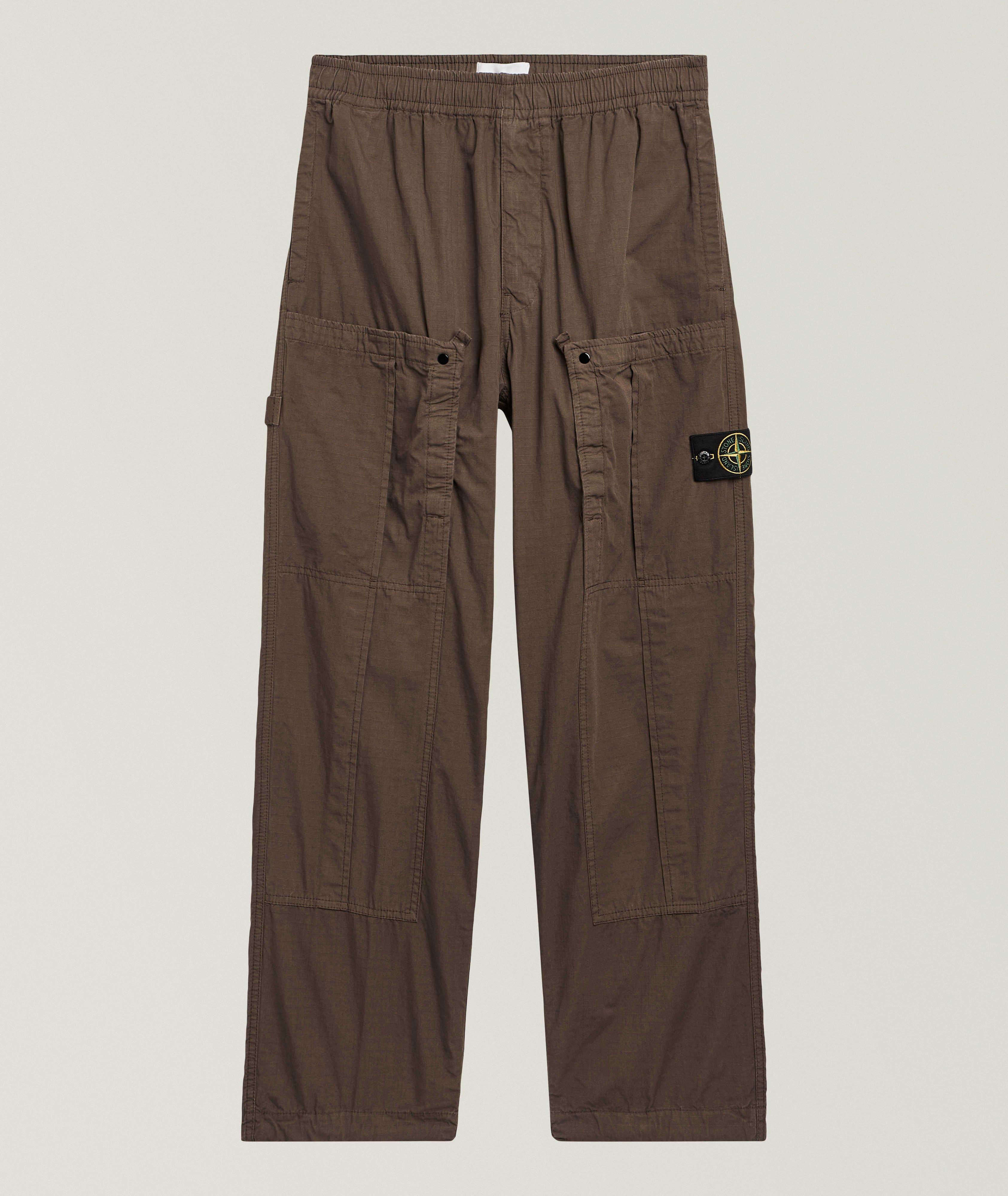 Stone Island Tapered Stretch-Cotton Cargo Pants | Pants | Harry Rosen
