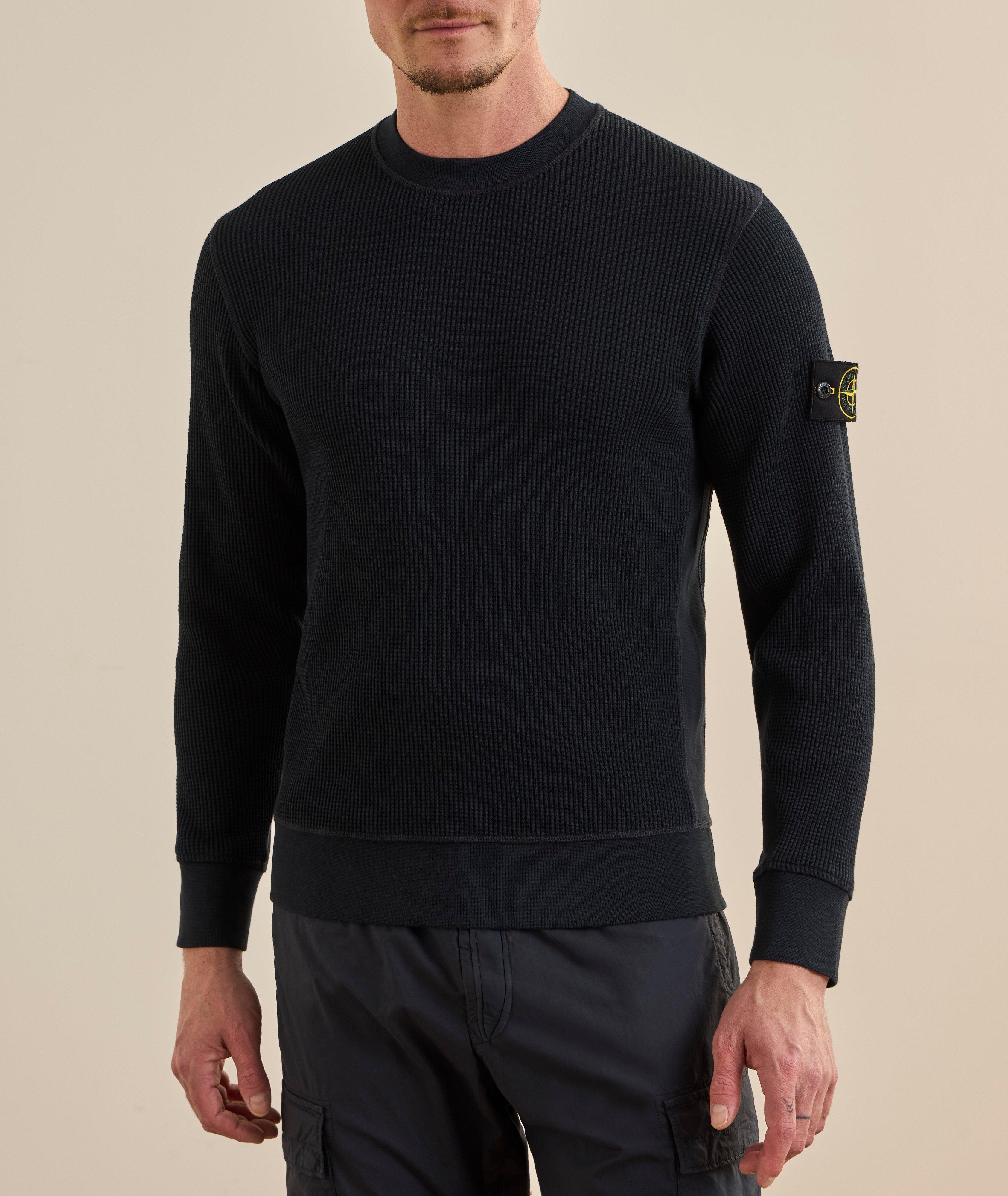Pull coton tricot gaufrées image 1