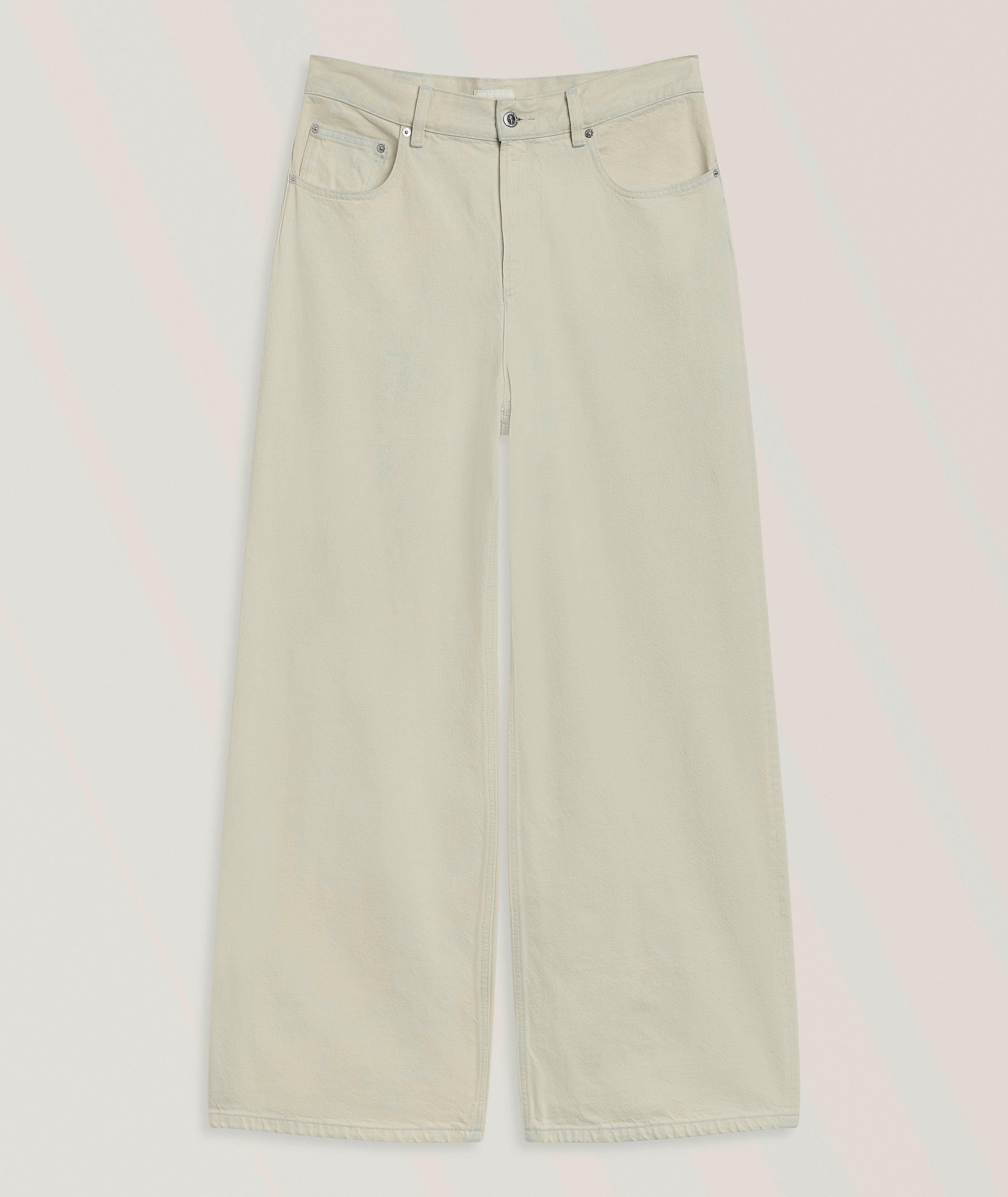 Jean coton jambes larges délavé Clyde image 0