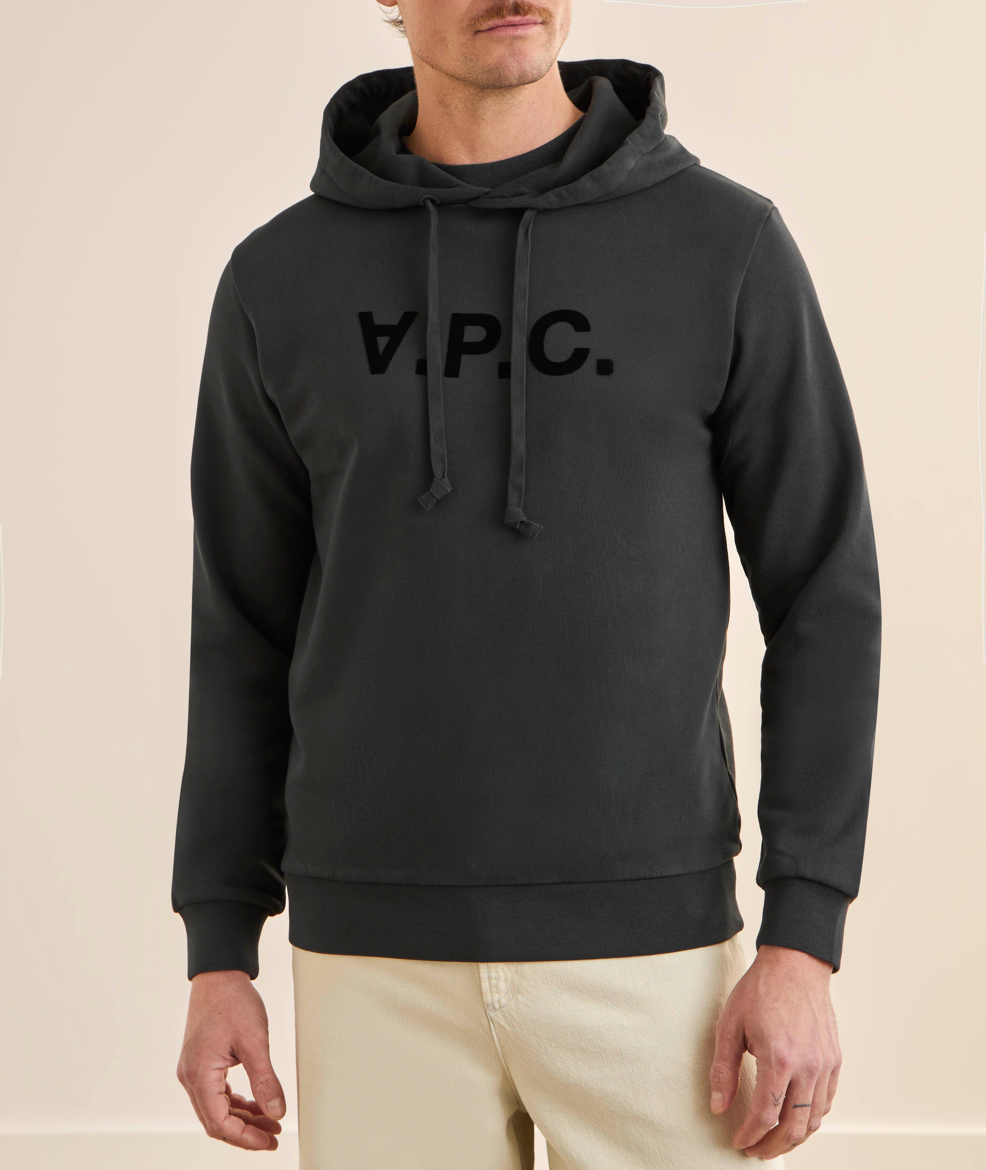 VPC Flocked Logo Hooded Sweatshirt image 1