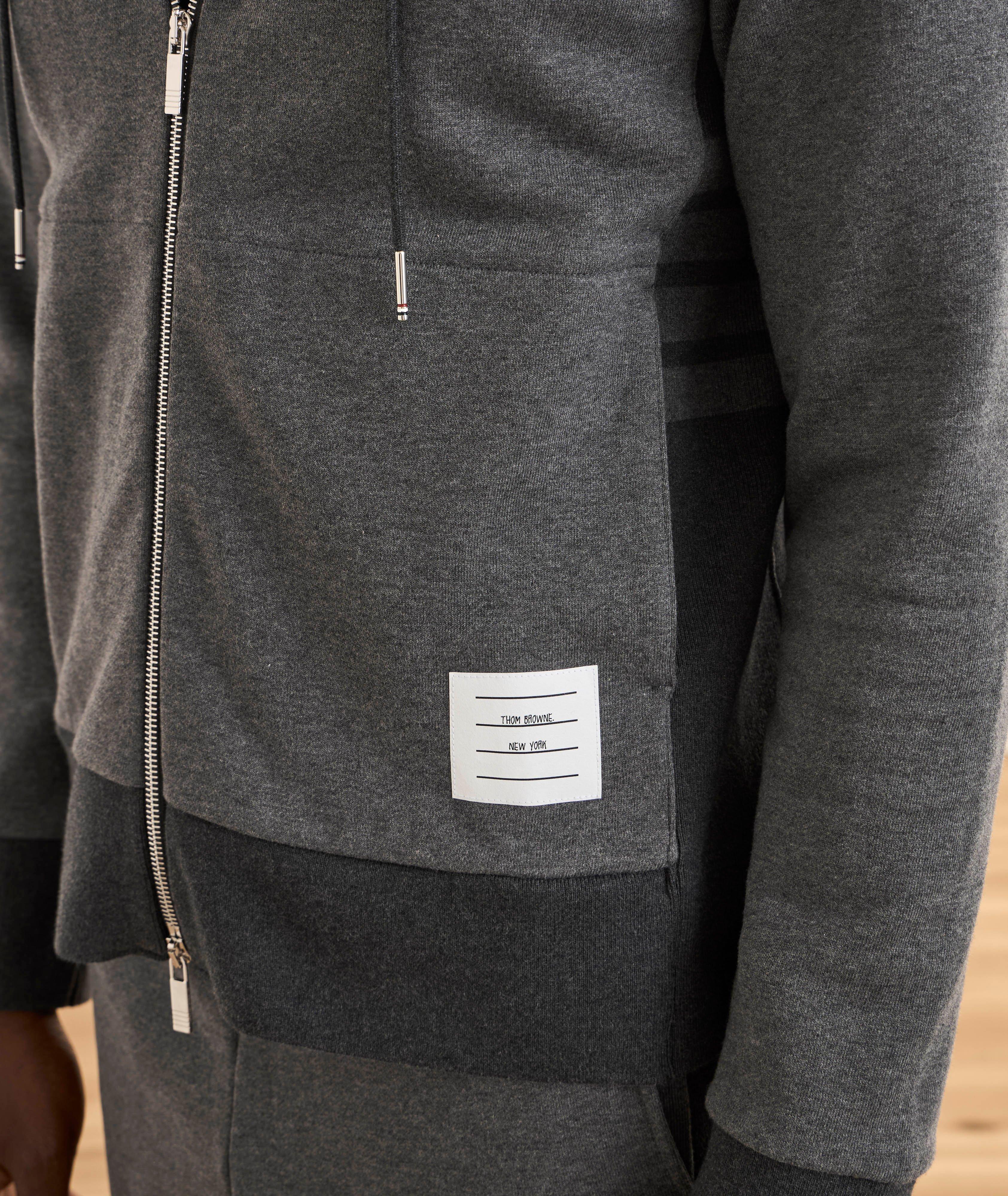 4-Bar Loopback Hooded Sweater image 3