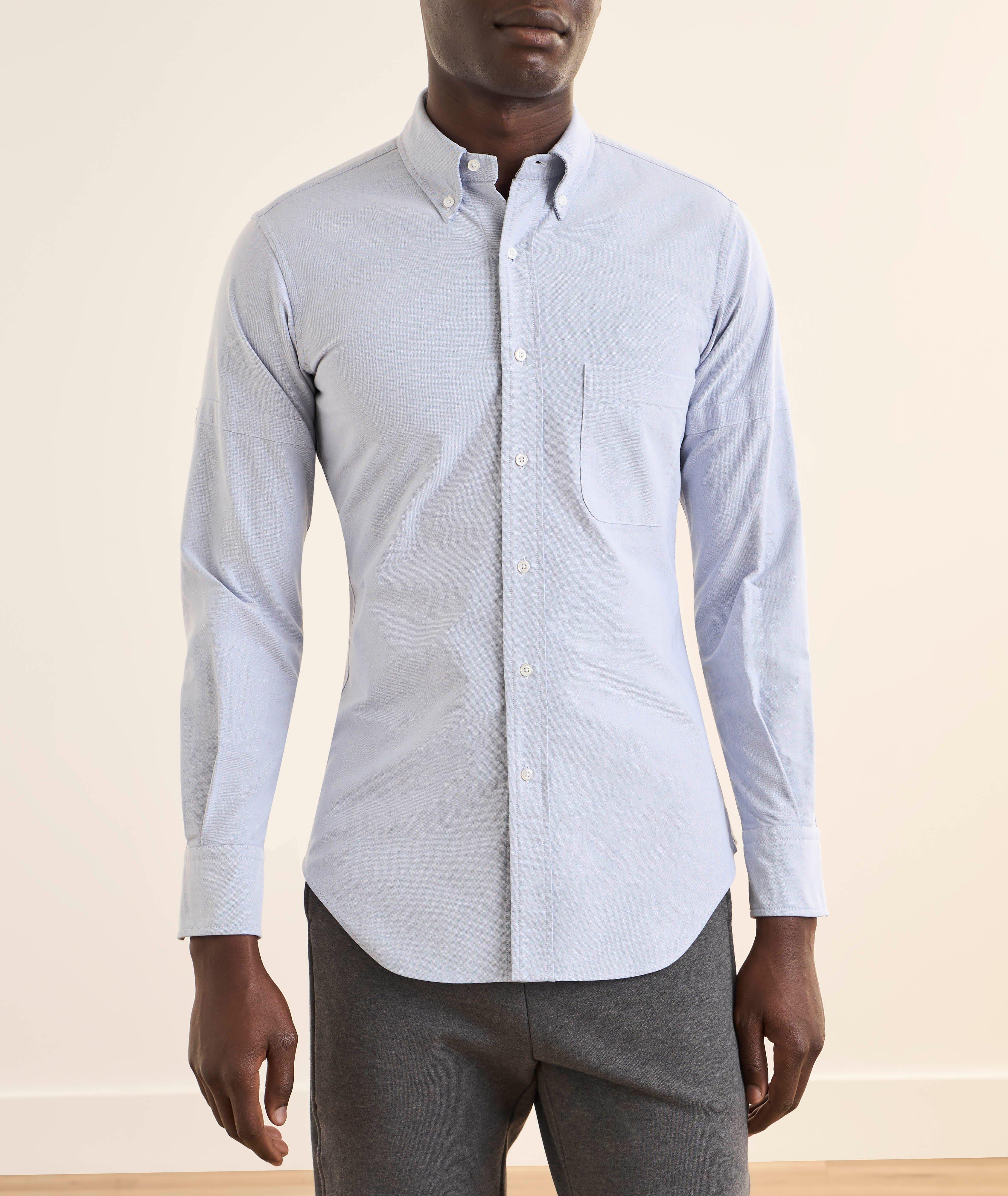 Chemise coton manches boutonnées Oxford image 1