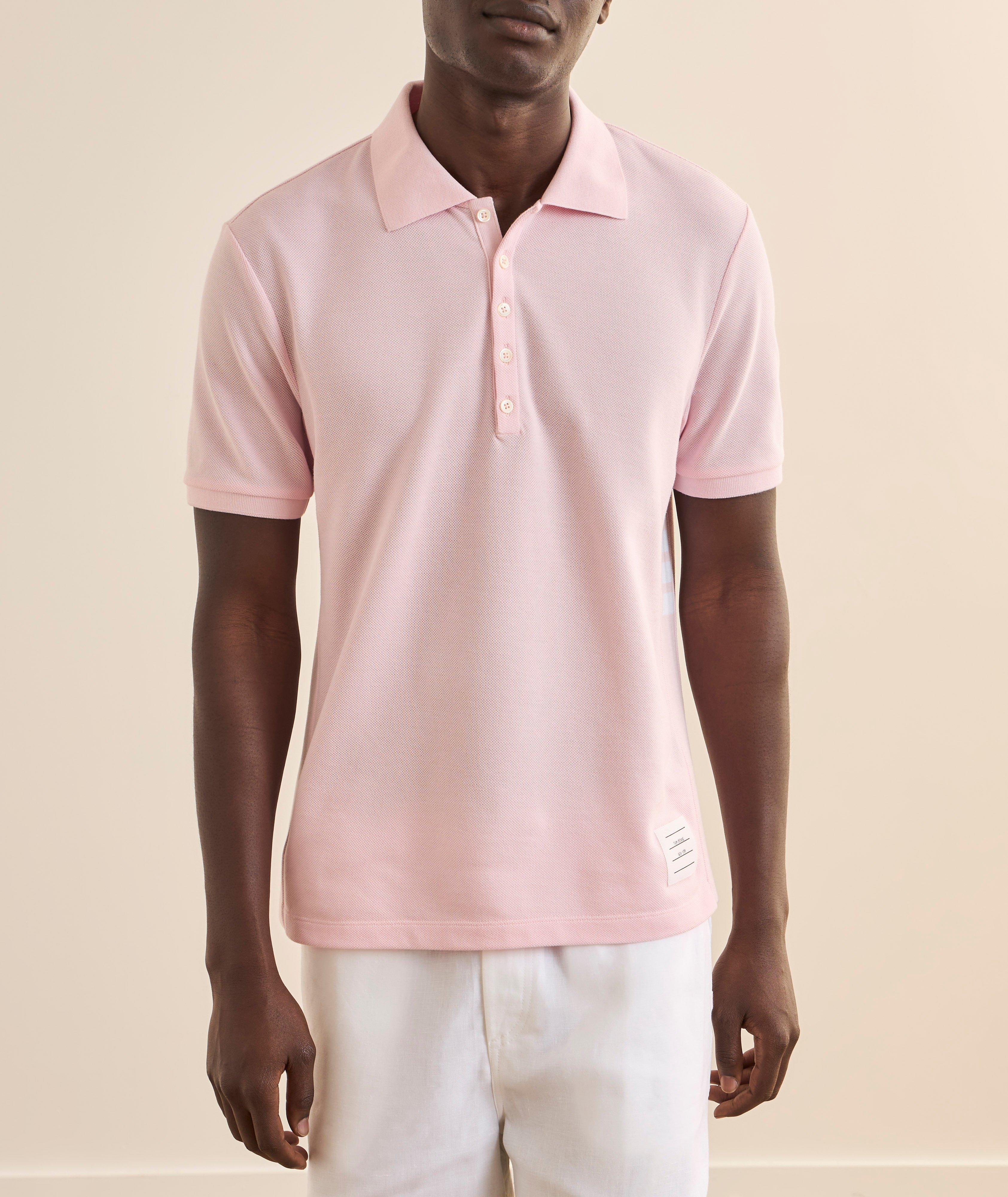 Four-Bar Cotton Piqué Knit Polo  image 1