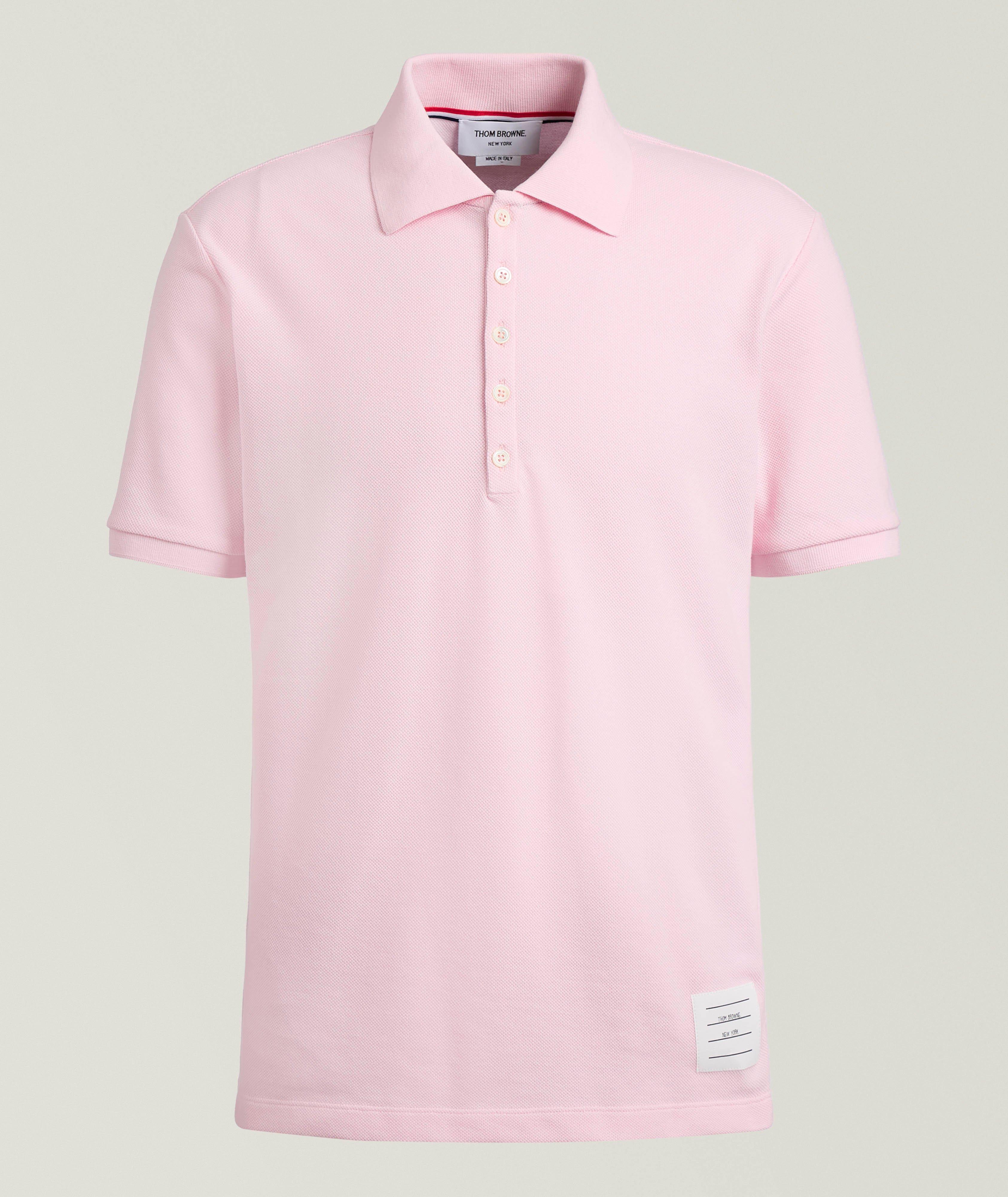 Four-Bar Cotton Piqué Knit Polo  image 0