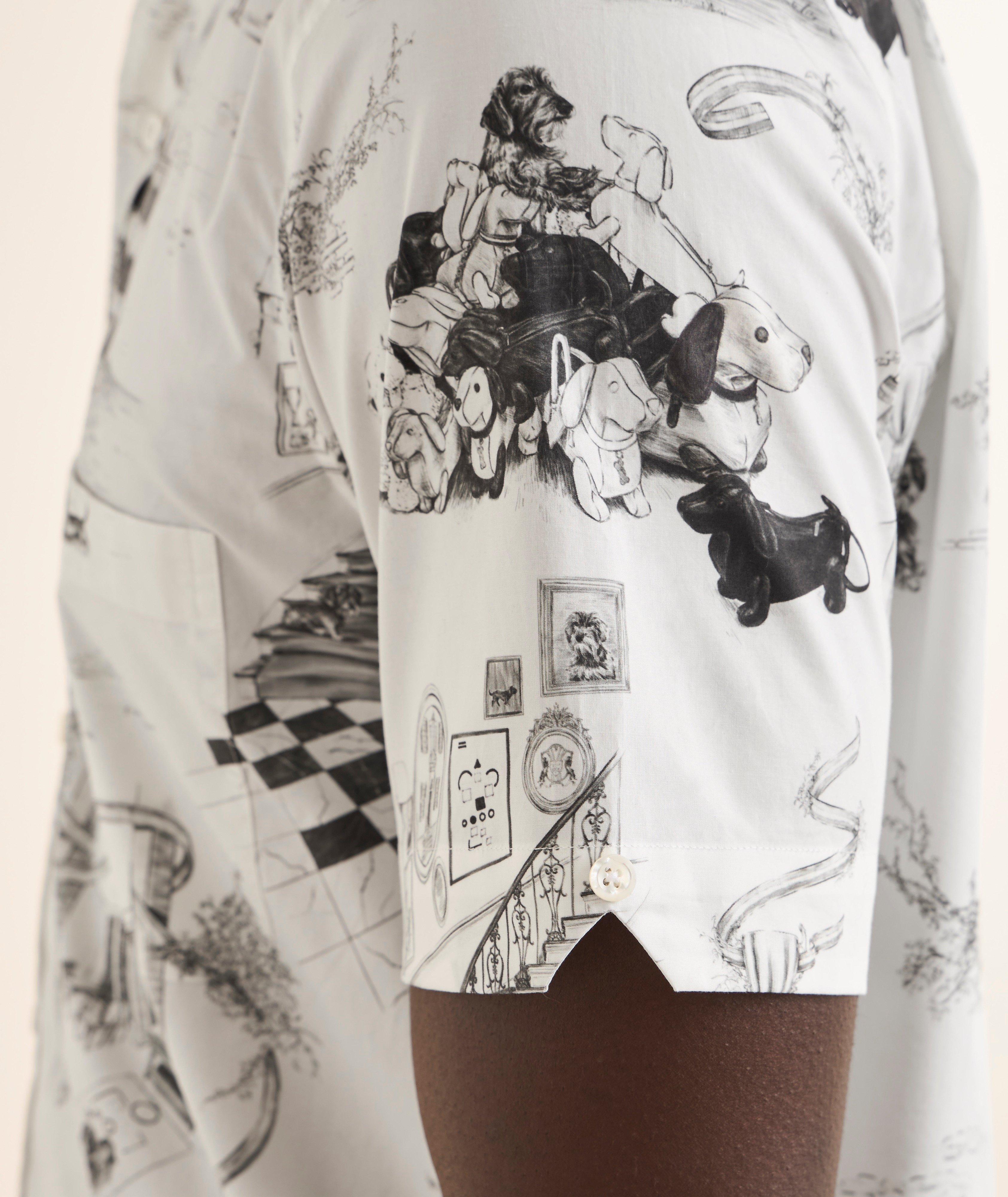 Hector Toile Stretch-Cotton Poplin Shirt  image 3