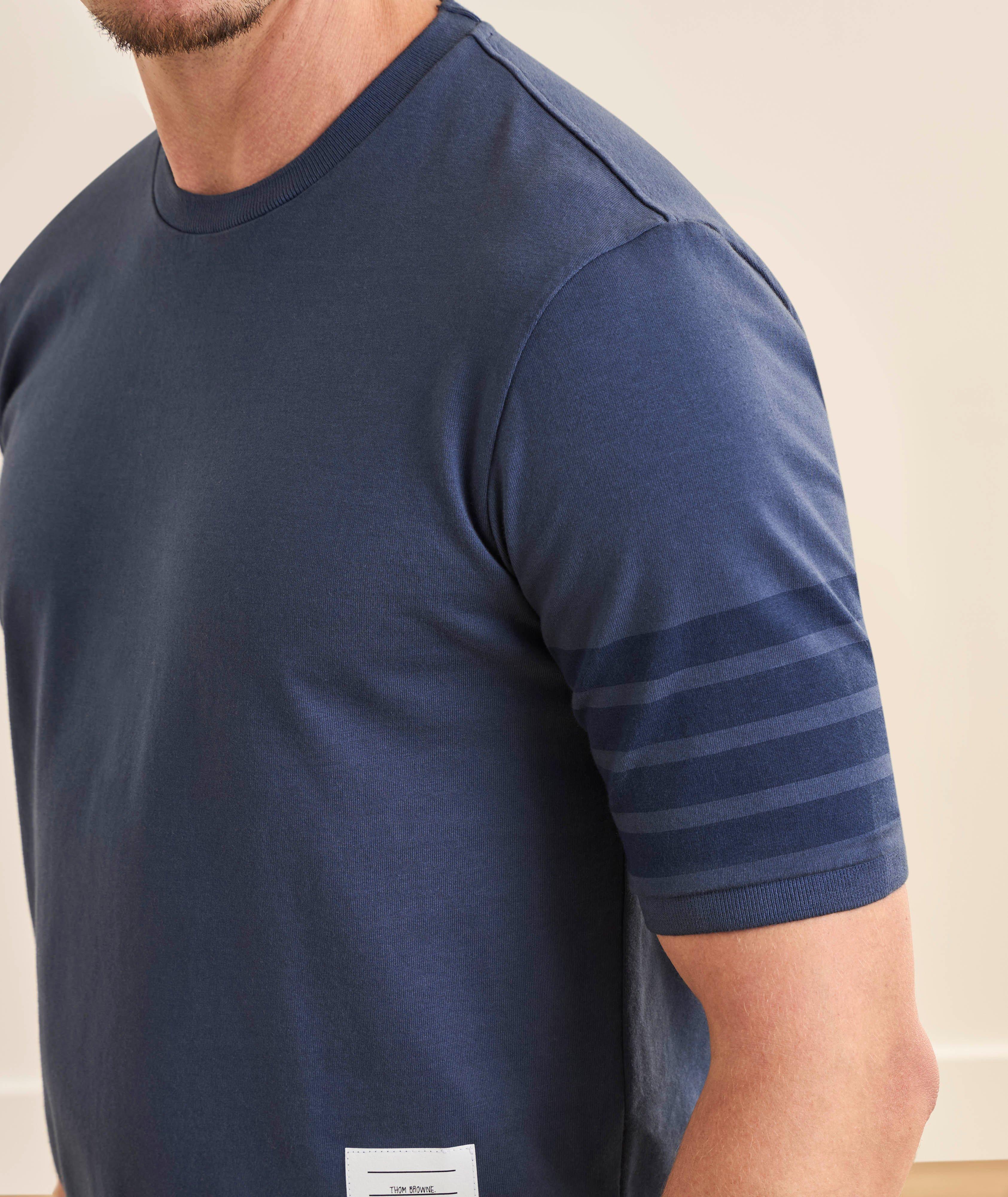 T-shirt coton teint en pièce 4 barres image 3