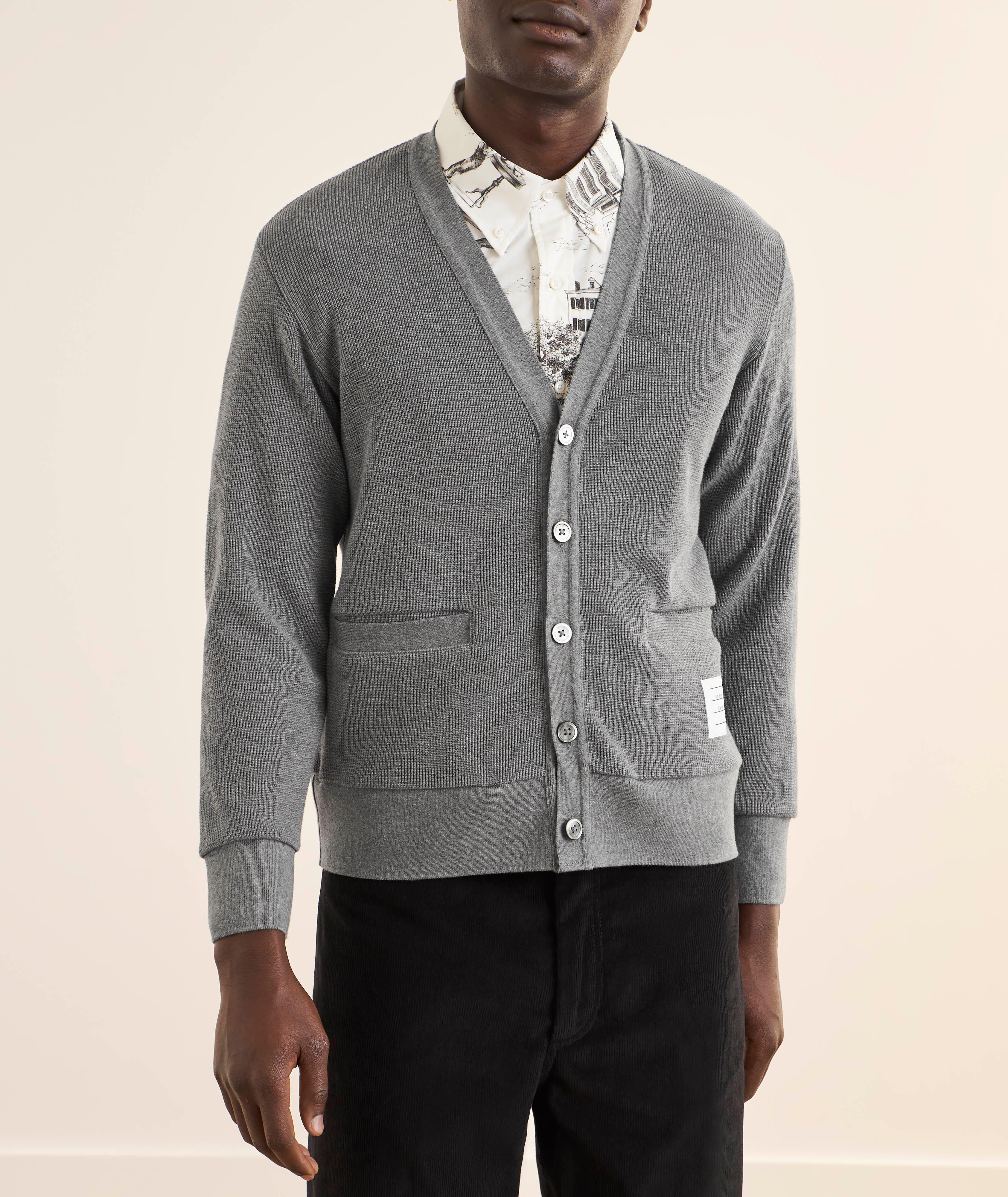 Cardigan coton tricot texturé image 1