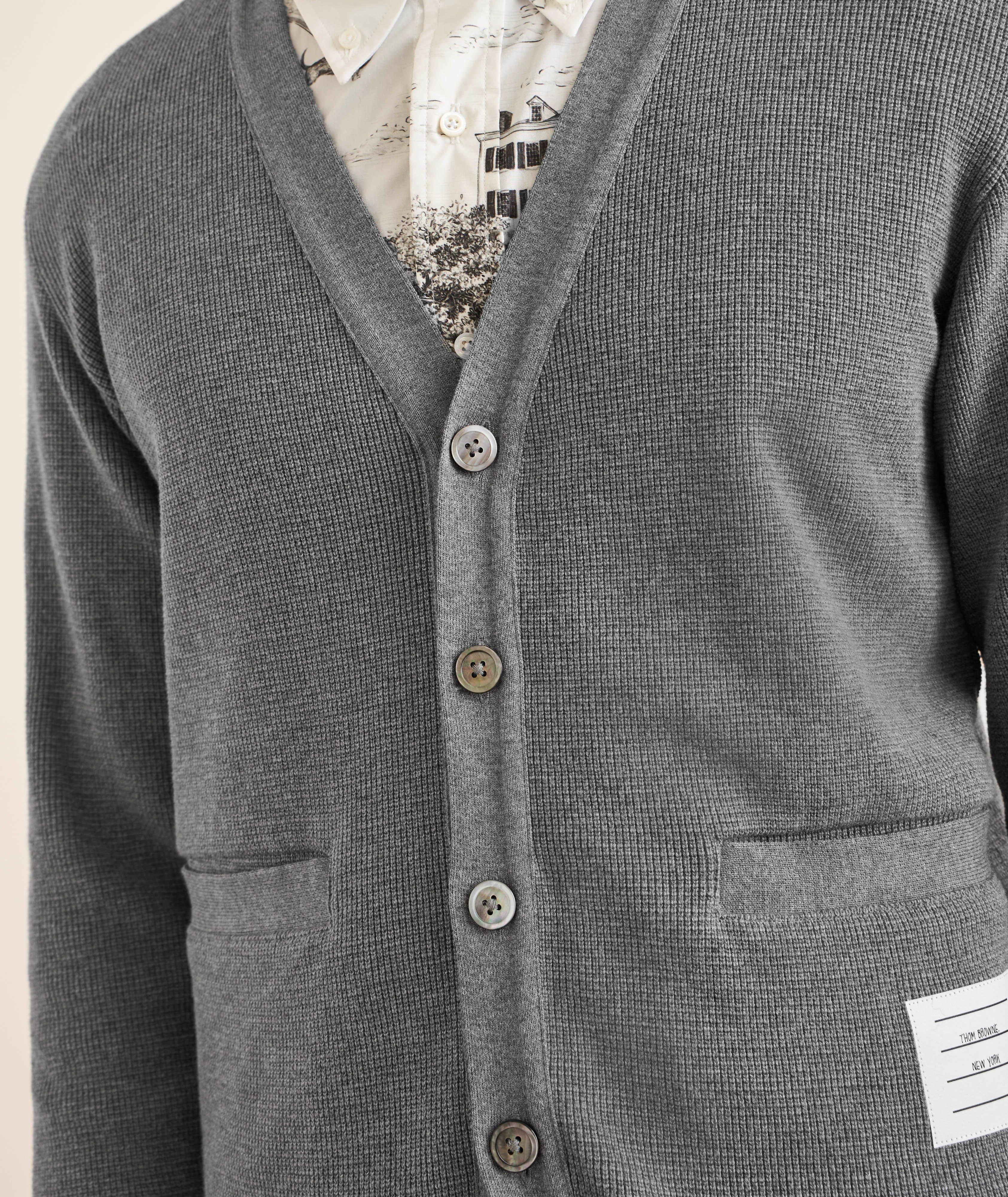 Cardigan coton tricot texturé image 3