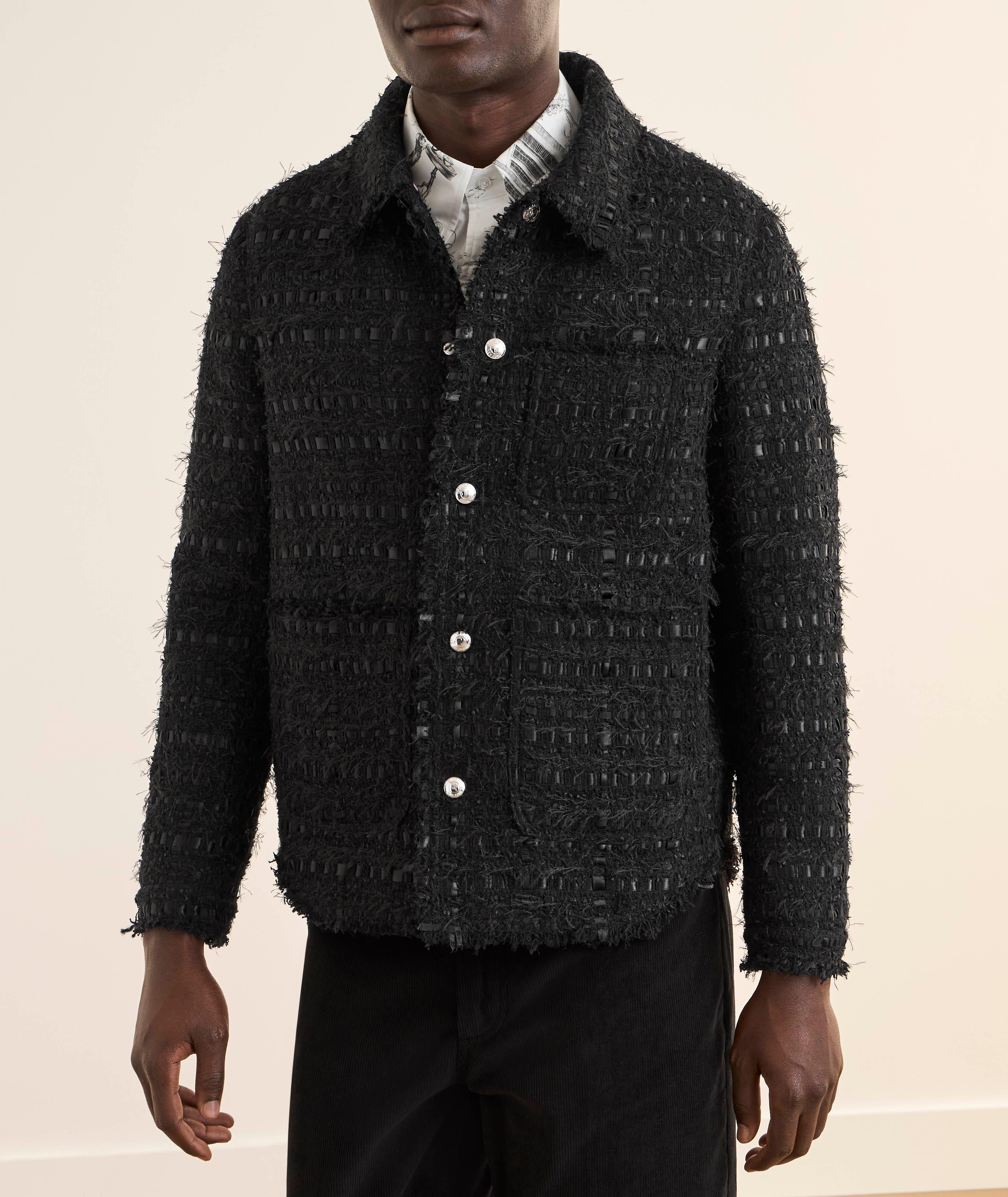 Surchemise tweed ruban de satin image 1