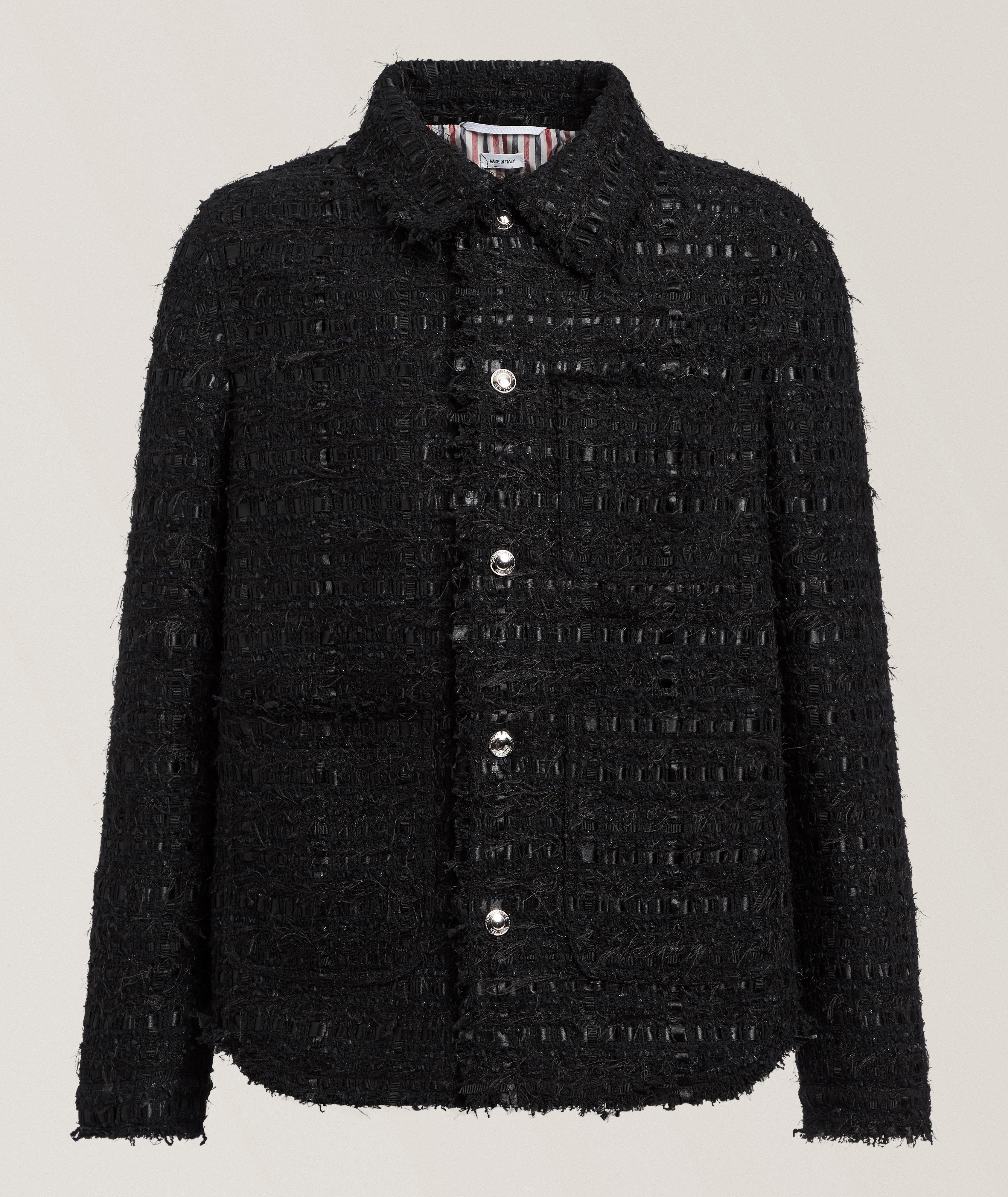 Surchemise tweed ruban de satin image 0