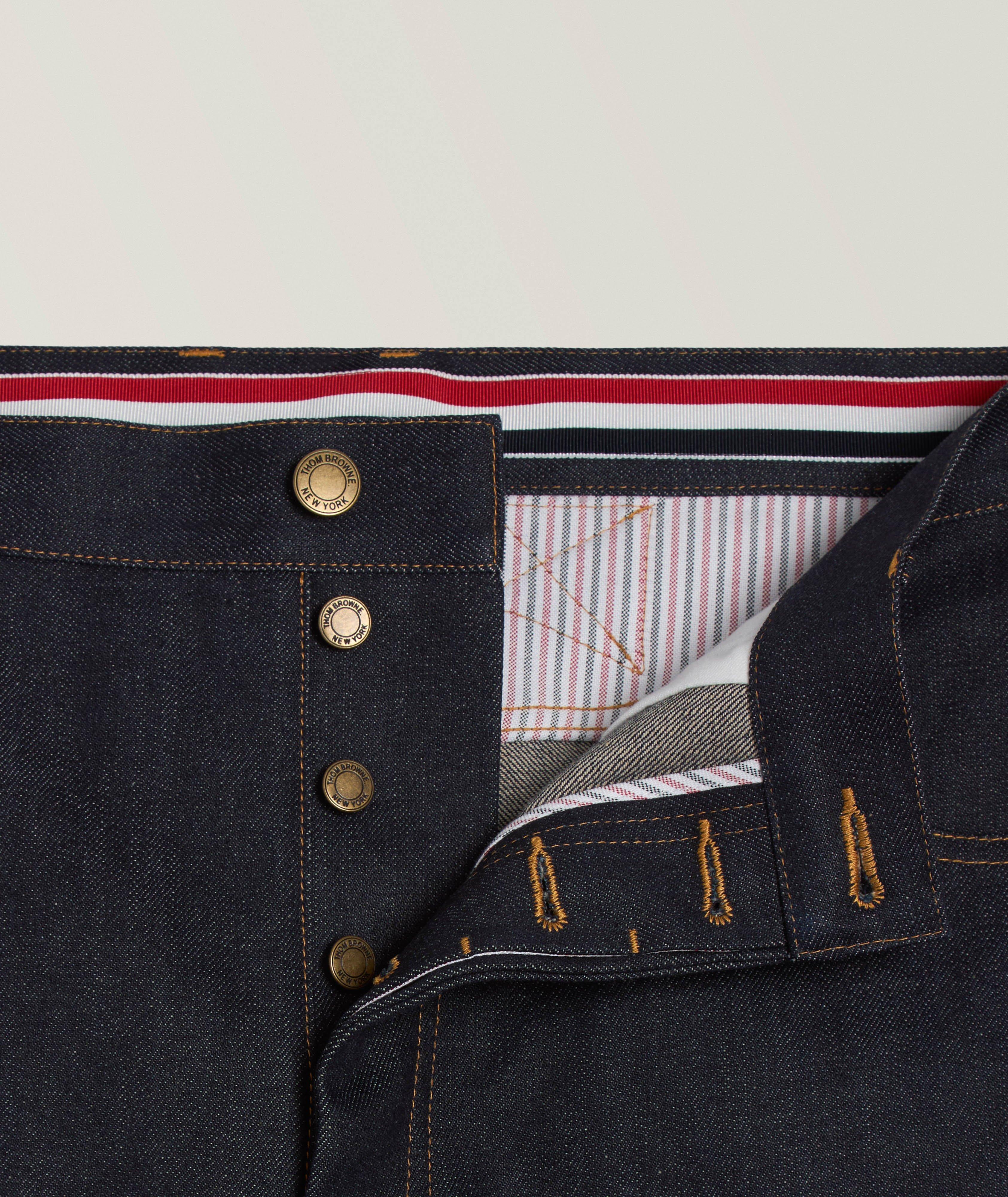 Selvedge Straight-Leg Denim Jeans  image 1