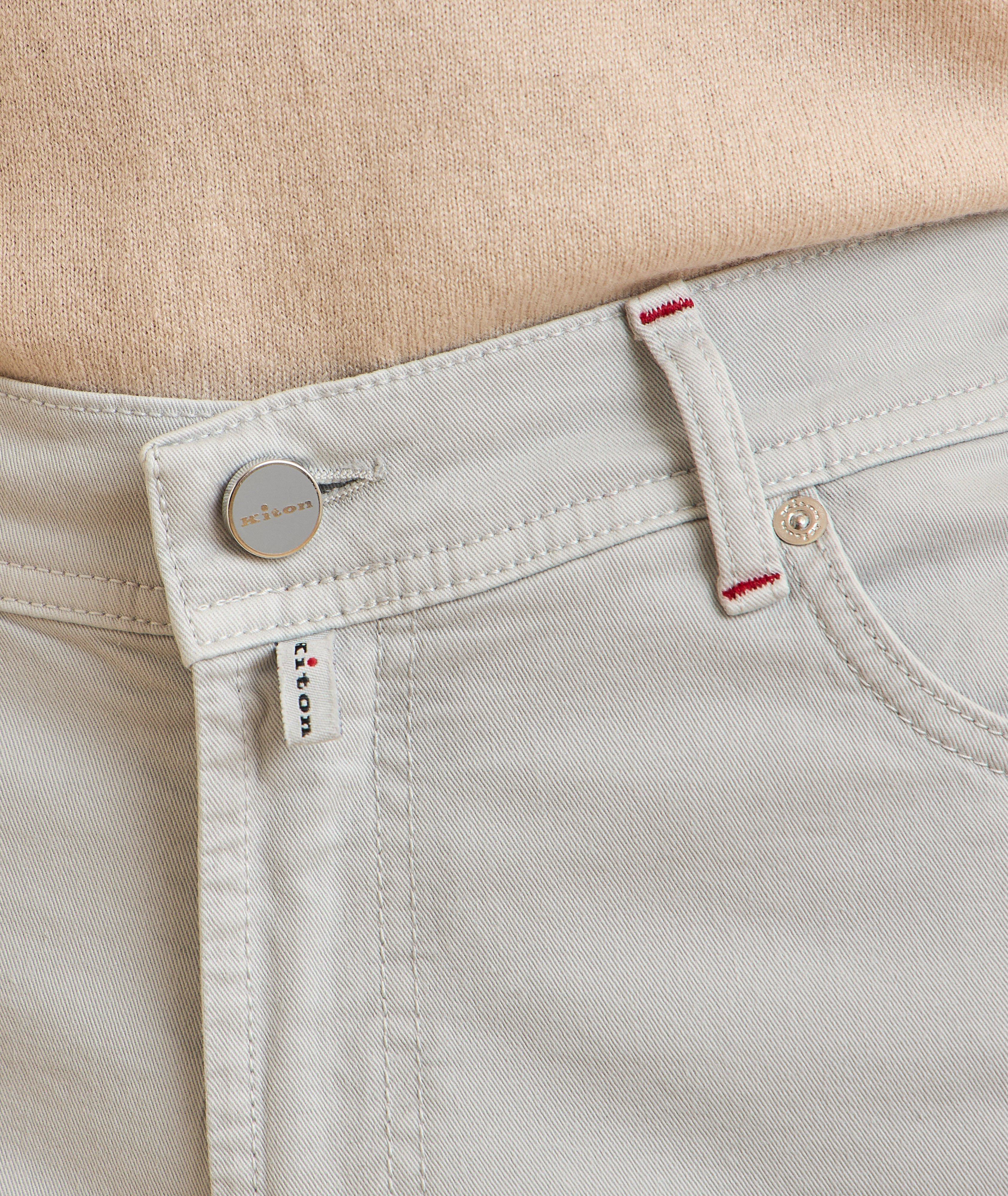 Five-Pocket Stretch-Cotton Pants image 3