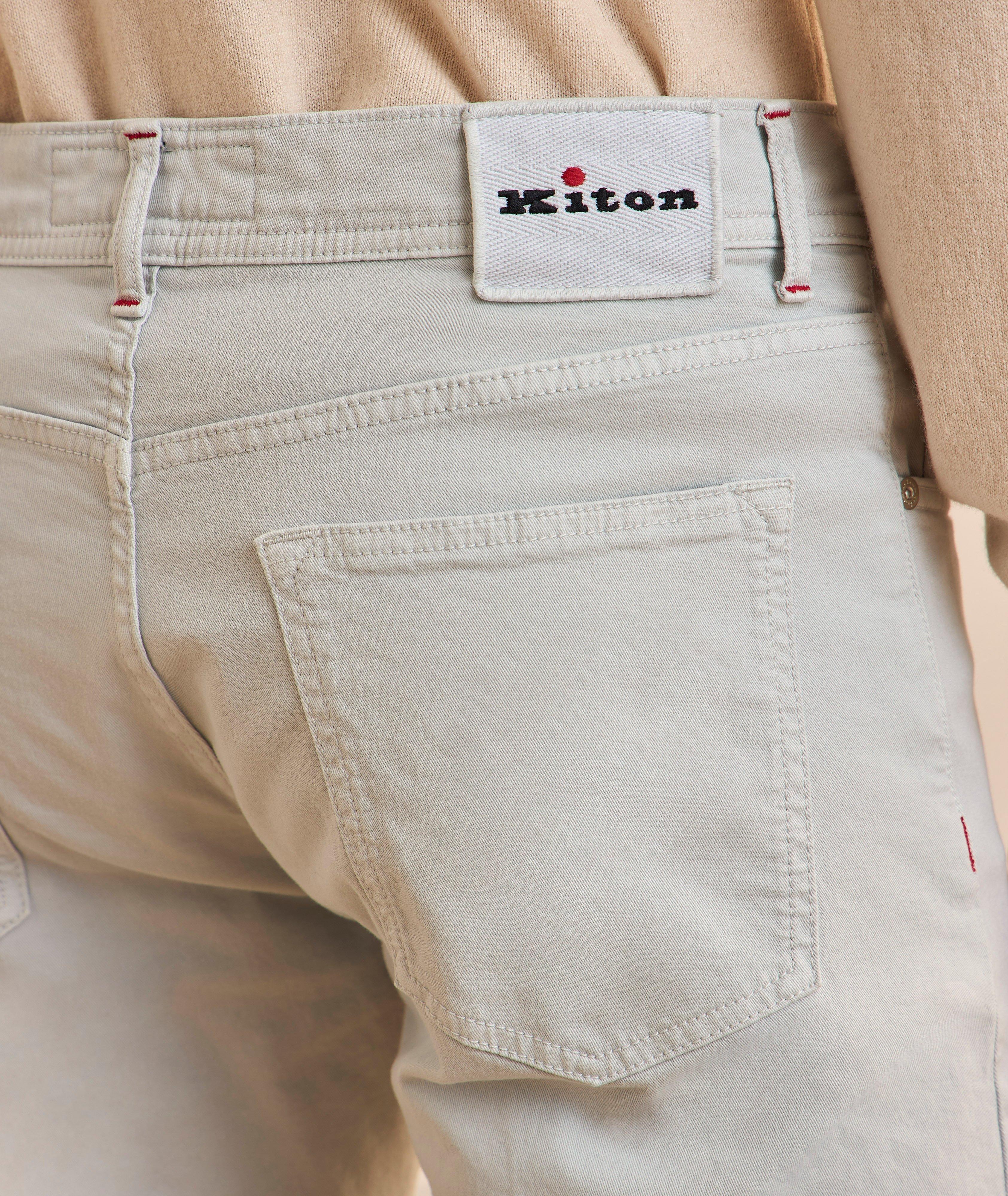 Five-Pocket Stretch-Cotton Pants image 4
