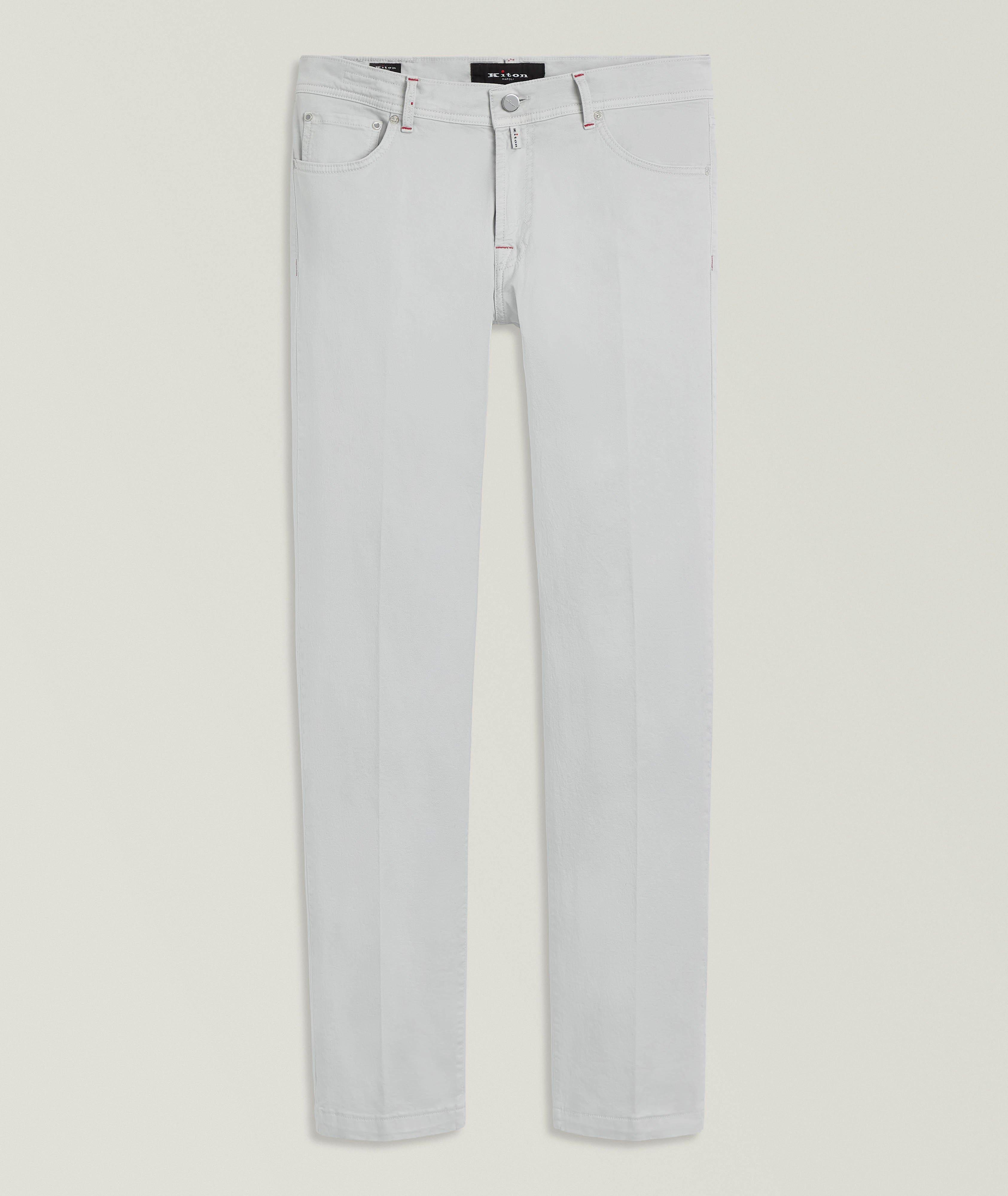 Five-Pocket Stretch-Cotton Pants image 0