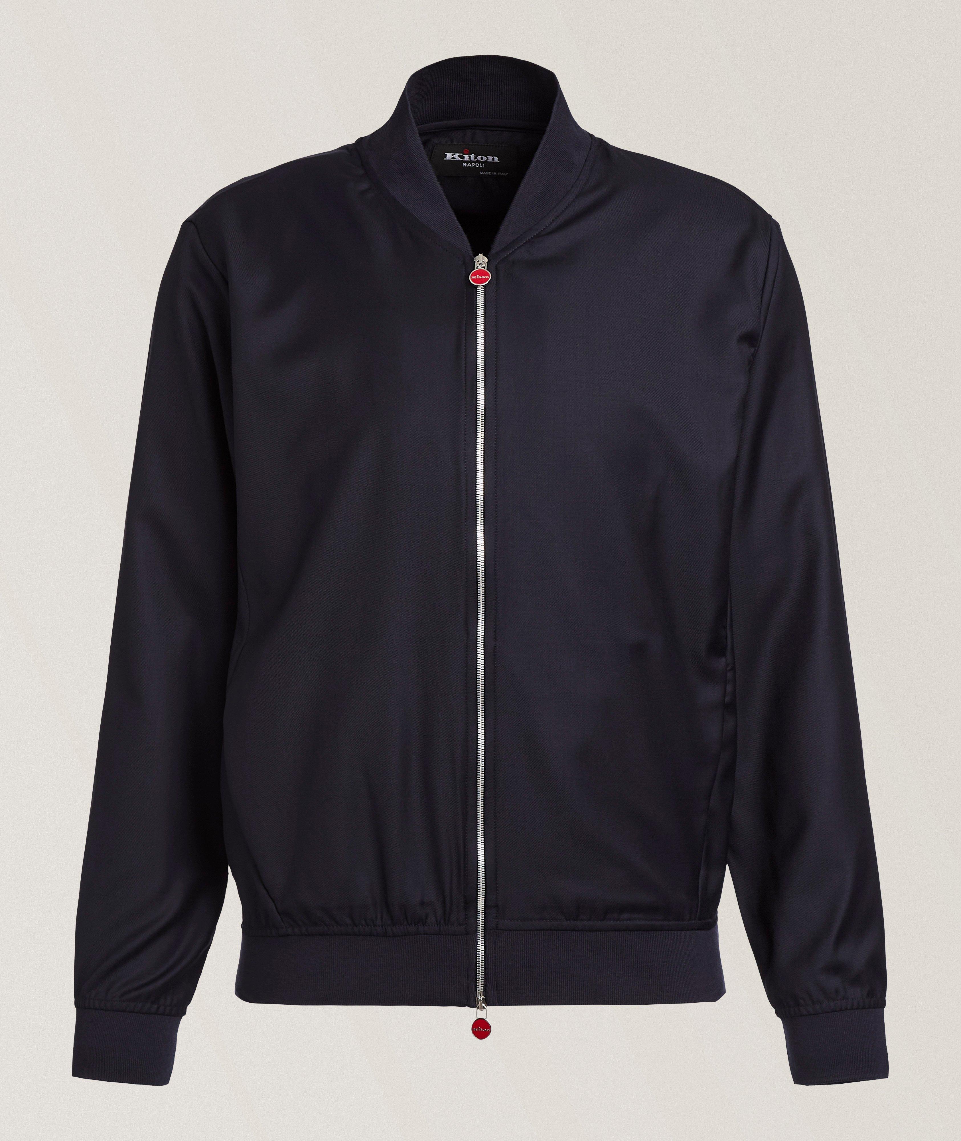 Kiton Bomber laine hopsack