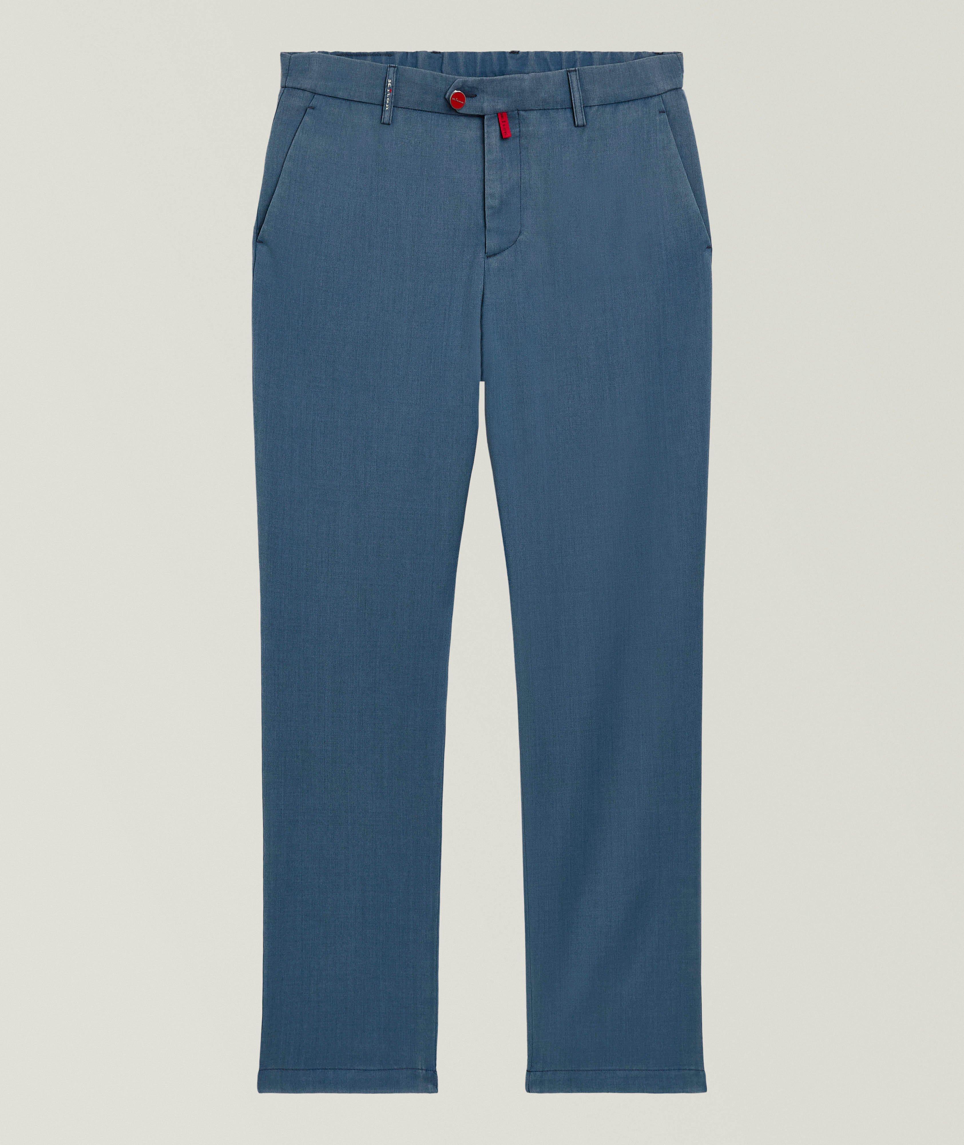 Kiton Virgin Wool Straight-Leg Pants 