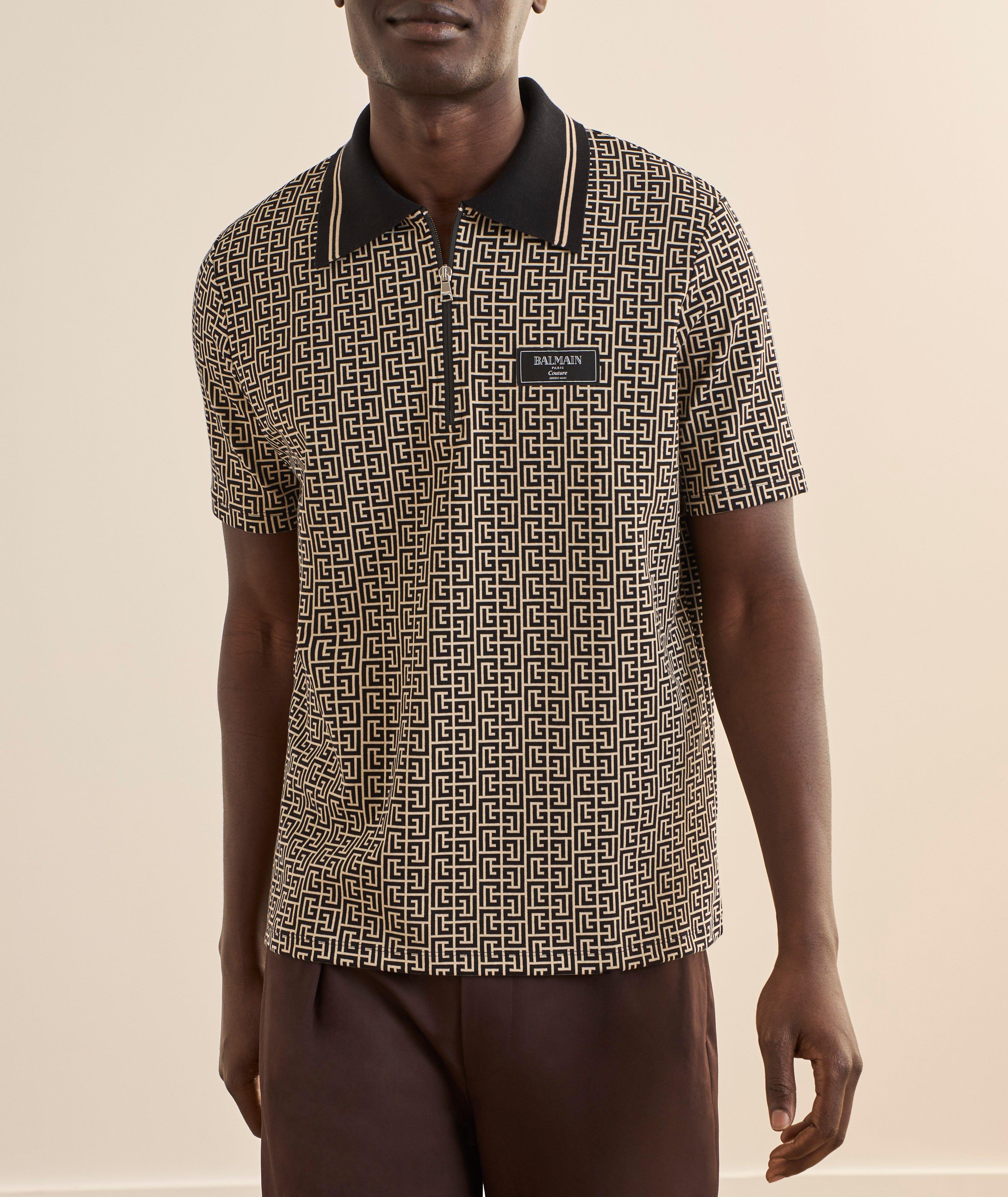 Monogram Stretch-Cotton Polo image 1