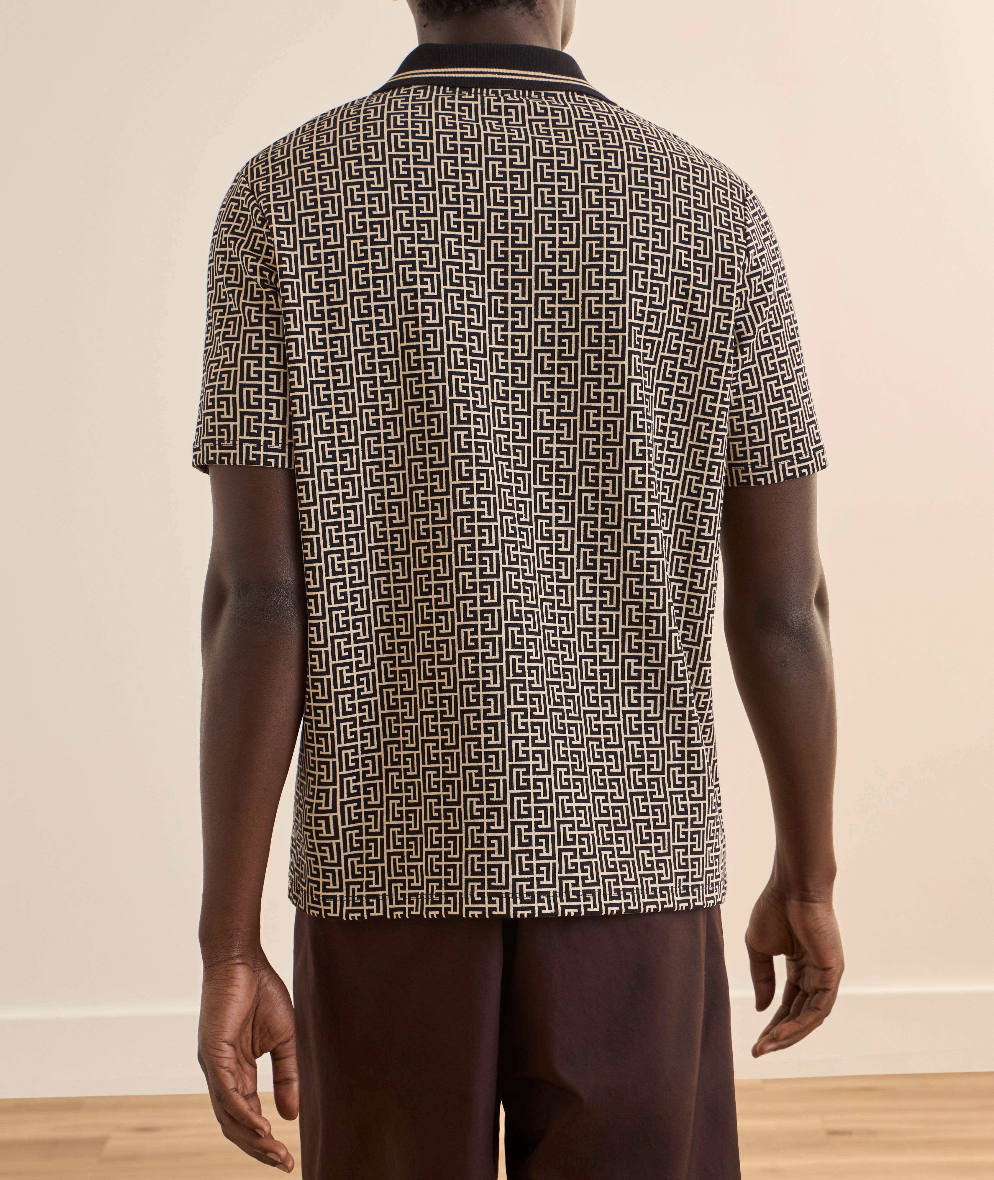 Monogram Stretch-Cotton Polo image 2