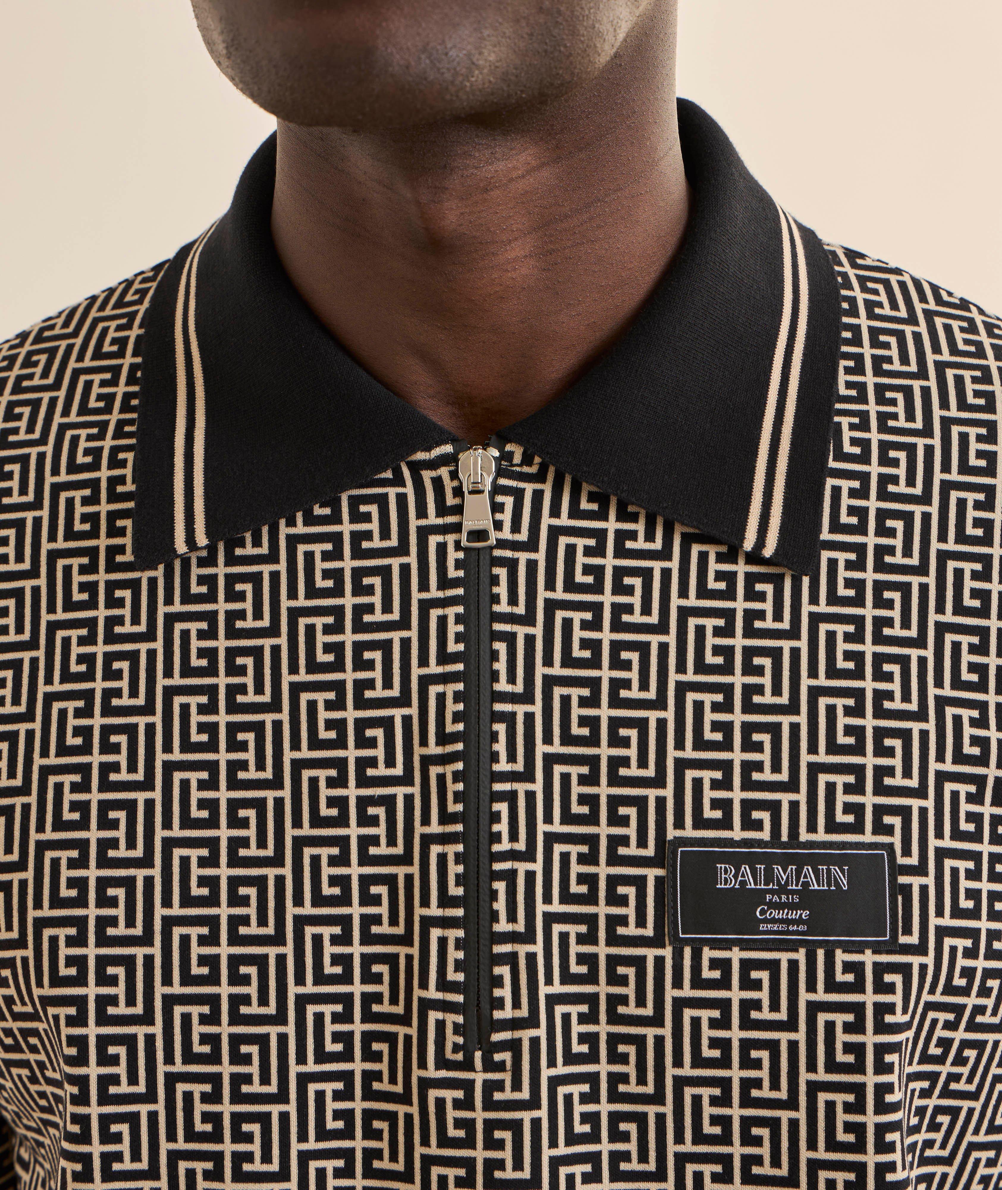 Monogram Stretch-Cotton Polo image 3