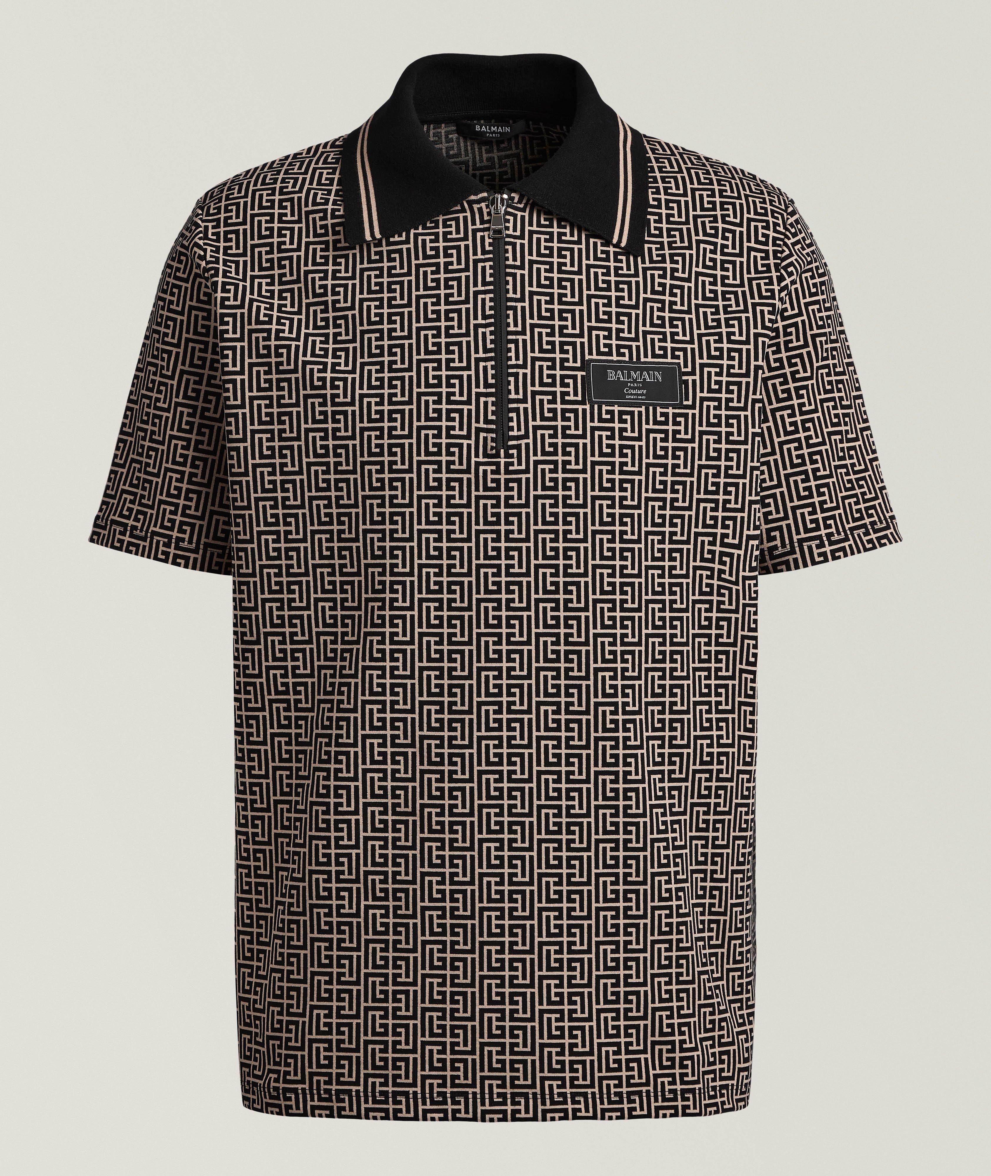 Monogram Stretch-Cotton Polo image 0