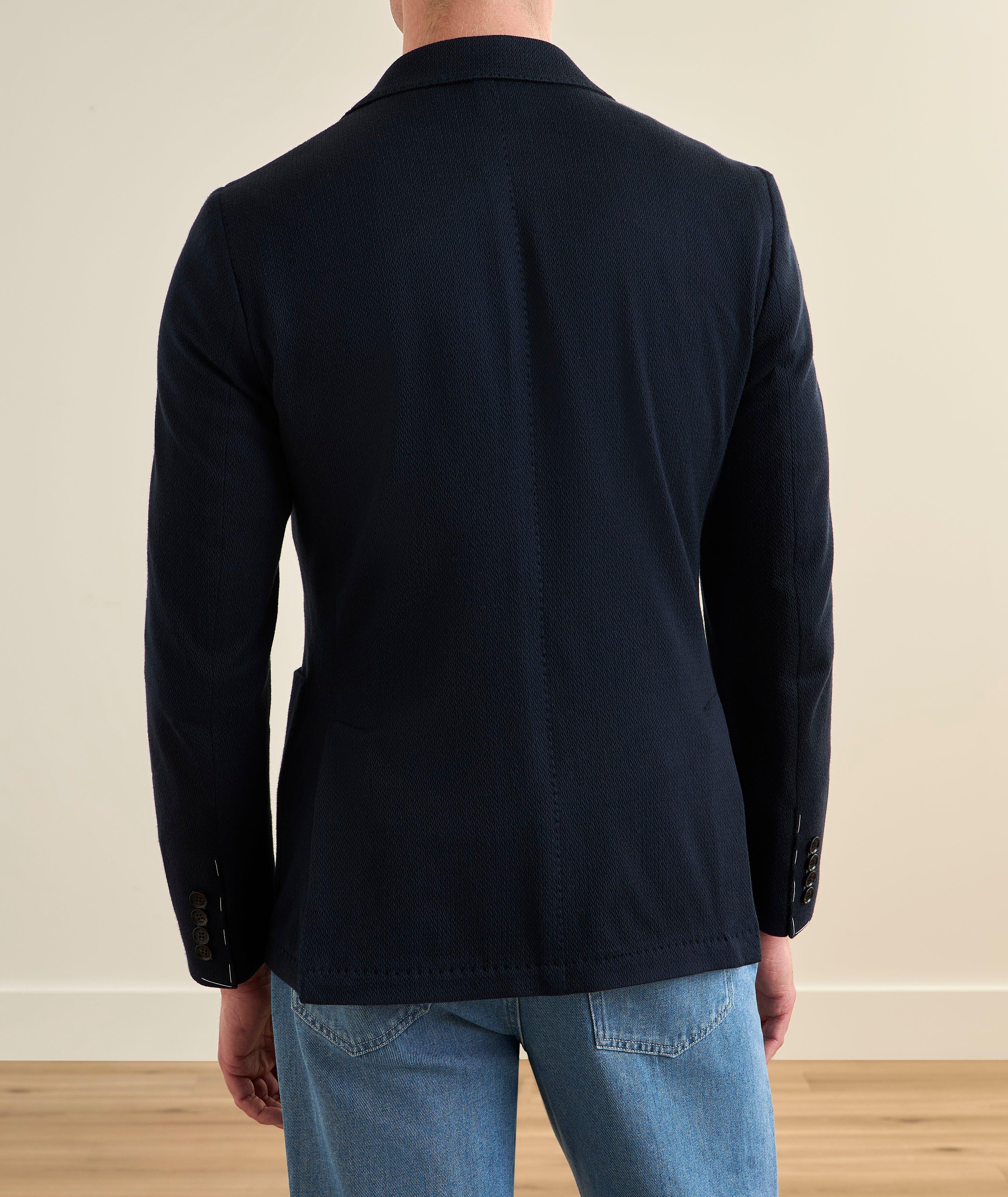 Herringbone Cotton-Cashmere Sport Jacket image 2