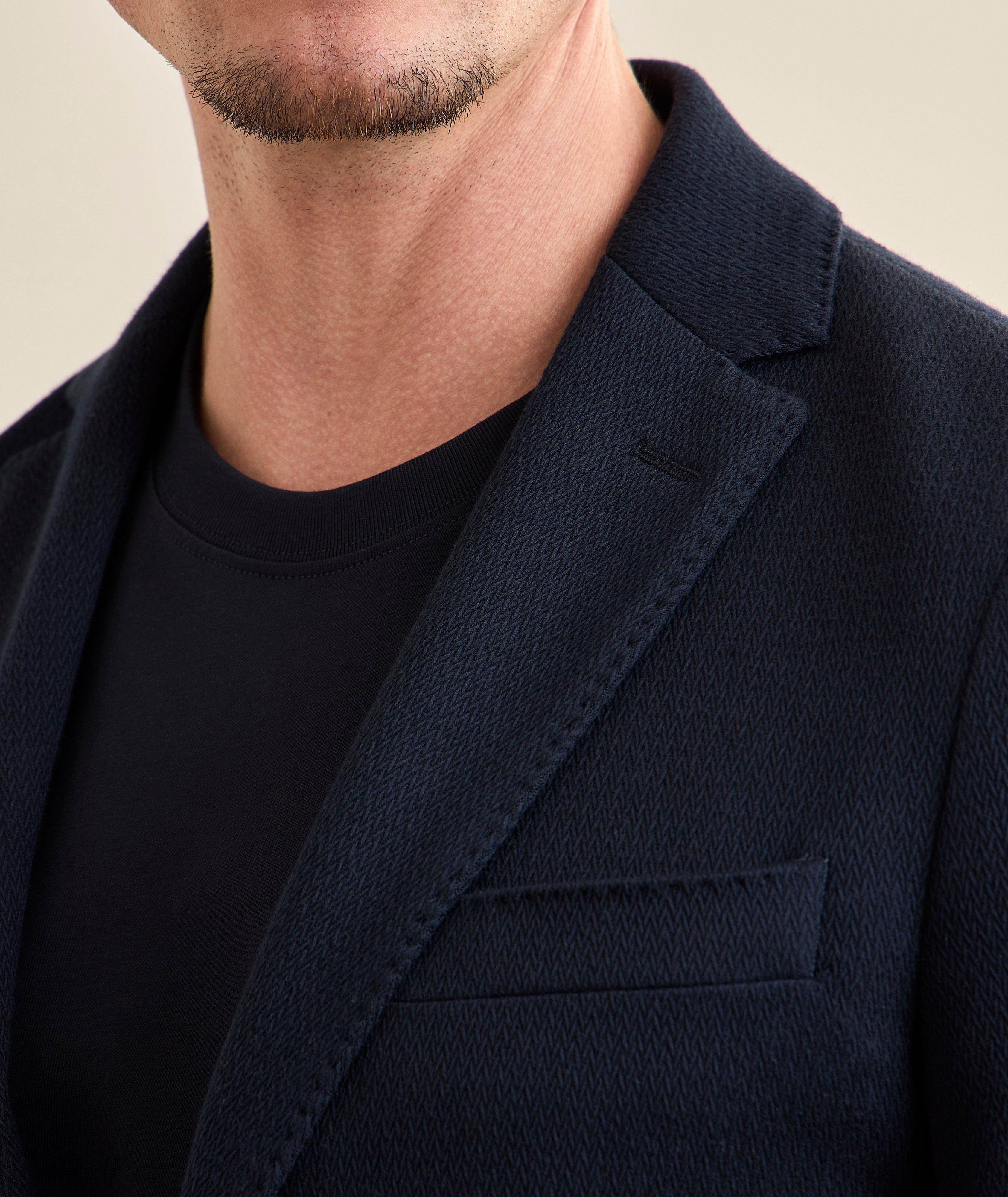 Herringbone Cotton-Cashmere Sport Jacket image 3