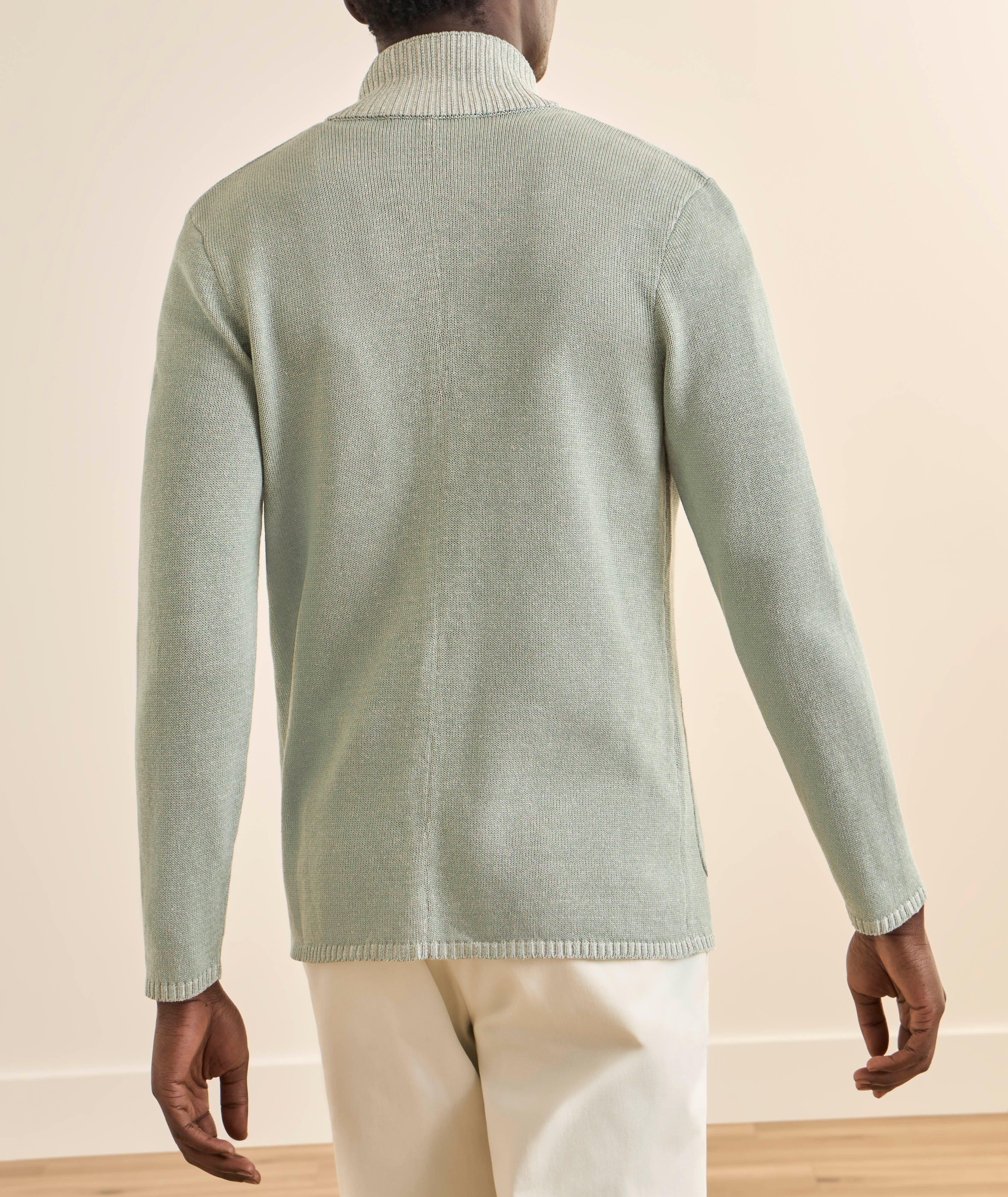 Mouliné Linen-Blend Cardigan image 2