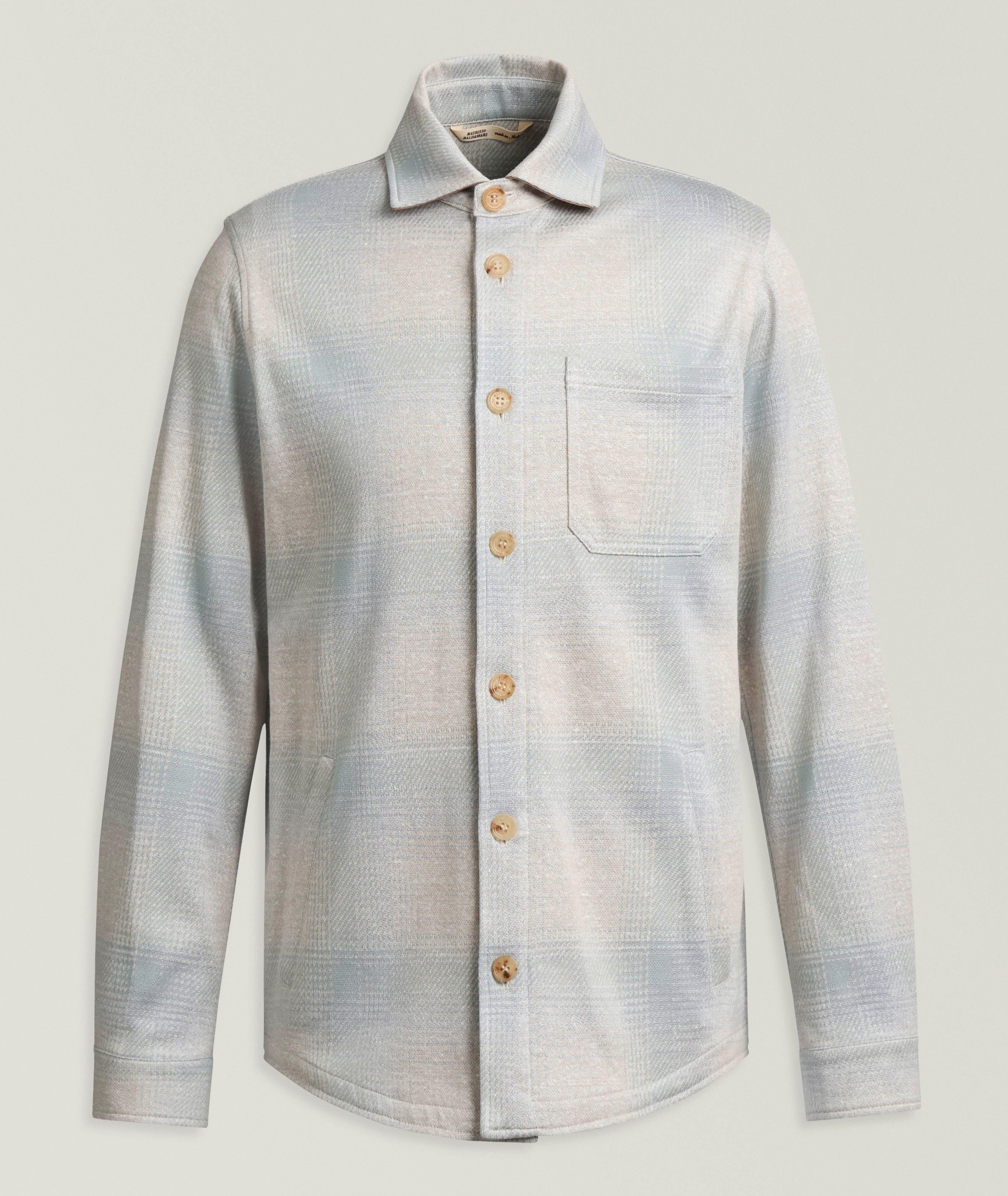 Maurizio Baldassari Surchemise coton-mélange tartan ombre