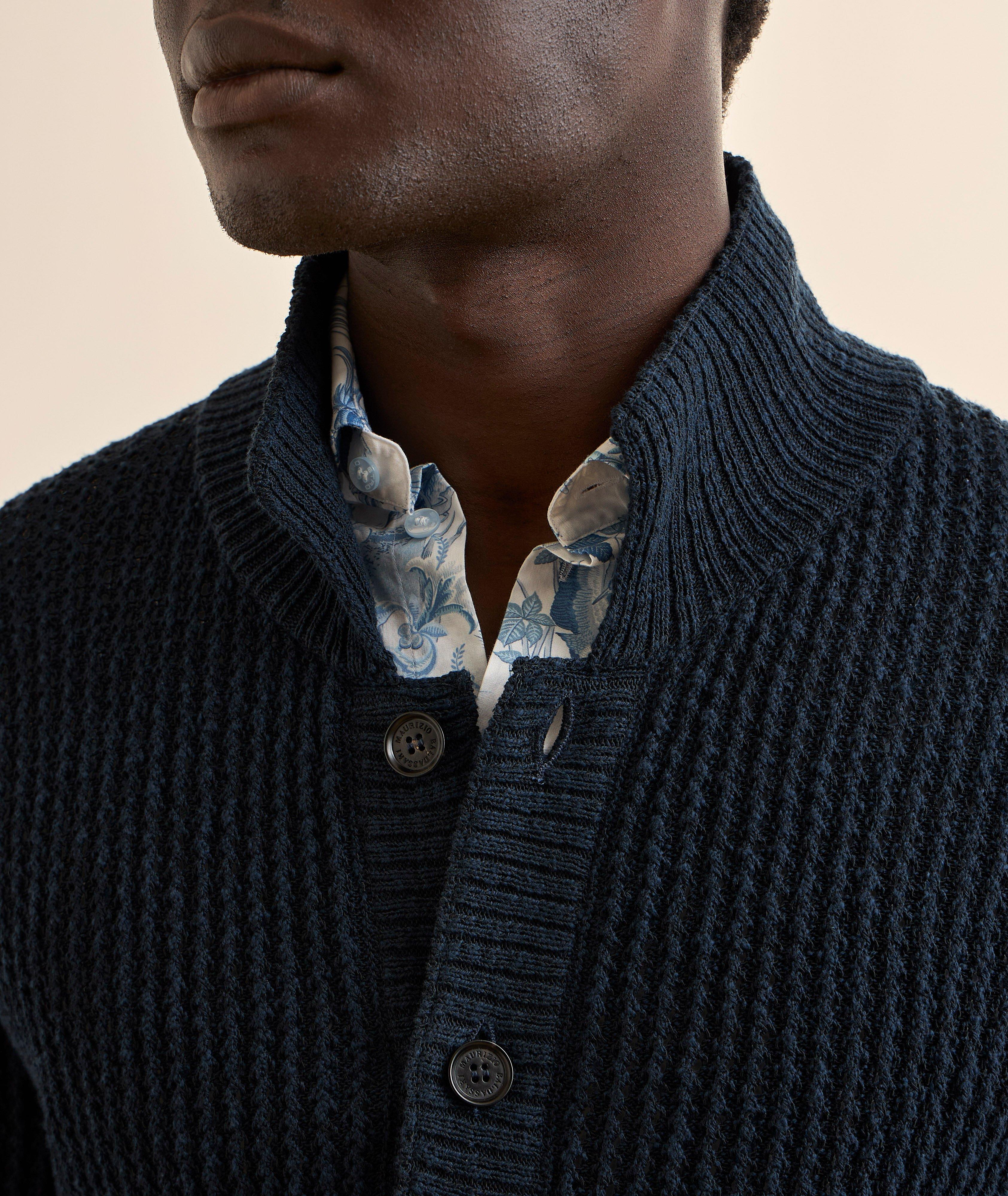 Summer Mouliné Cotton-Blend Cardigan  image 3