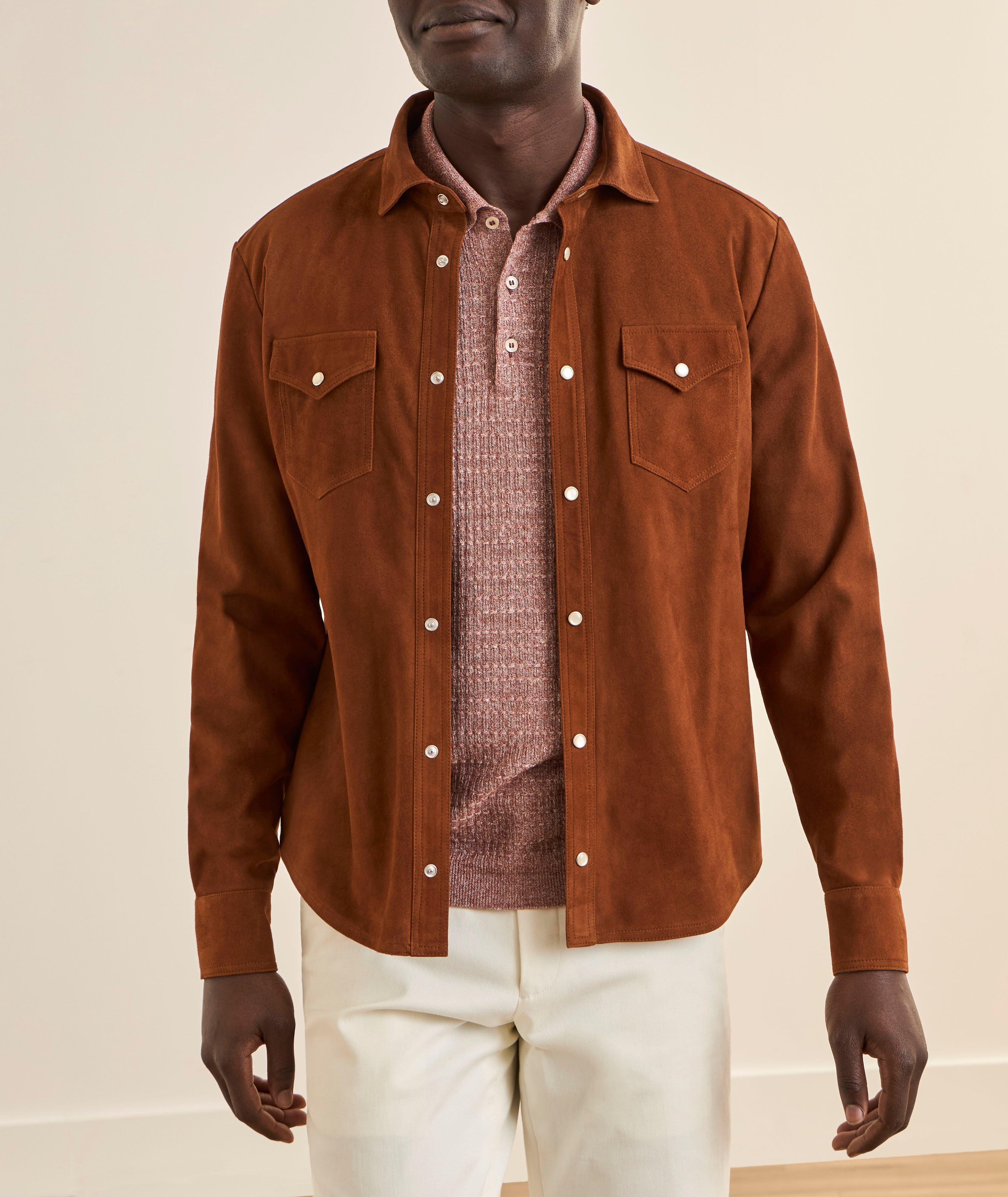 Surchemise suède boutons-pression image 1