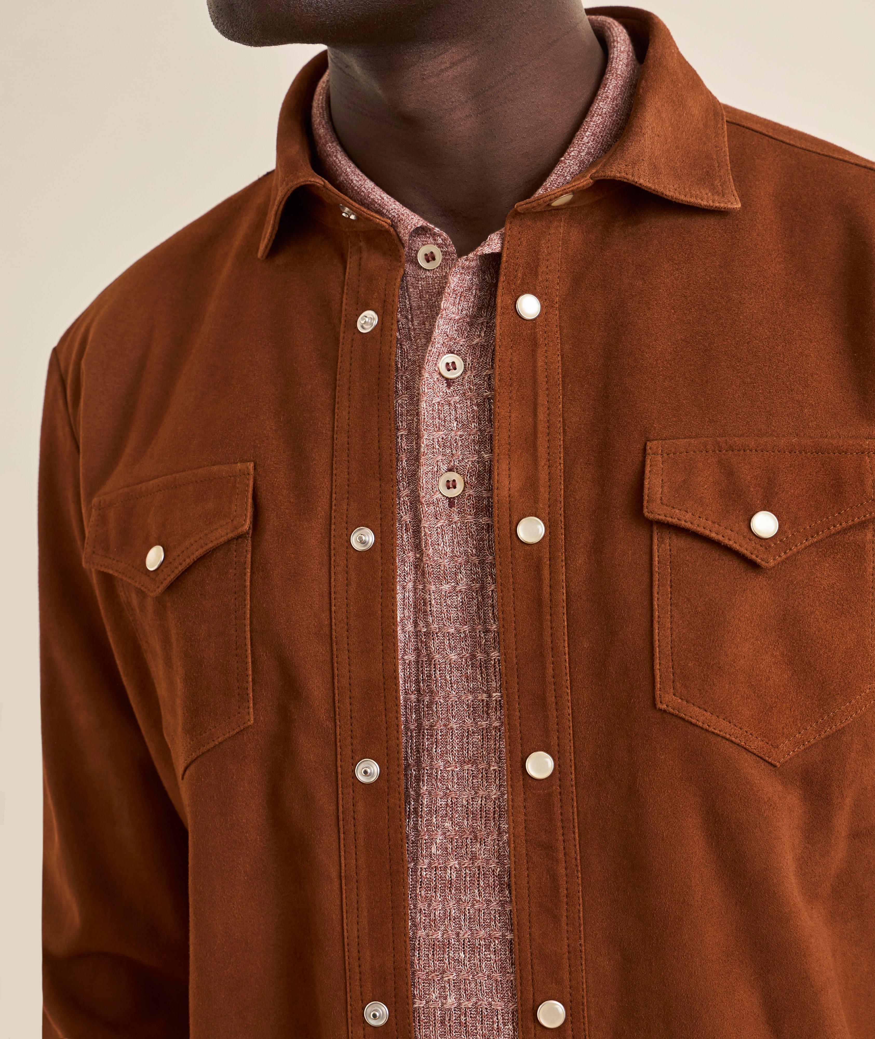 Surchemise suède boutons-pression image 3