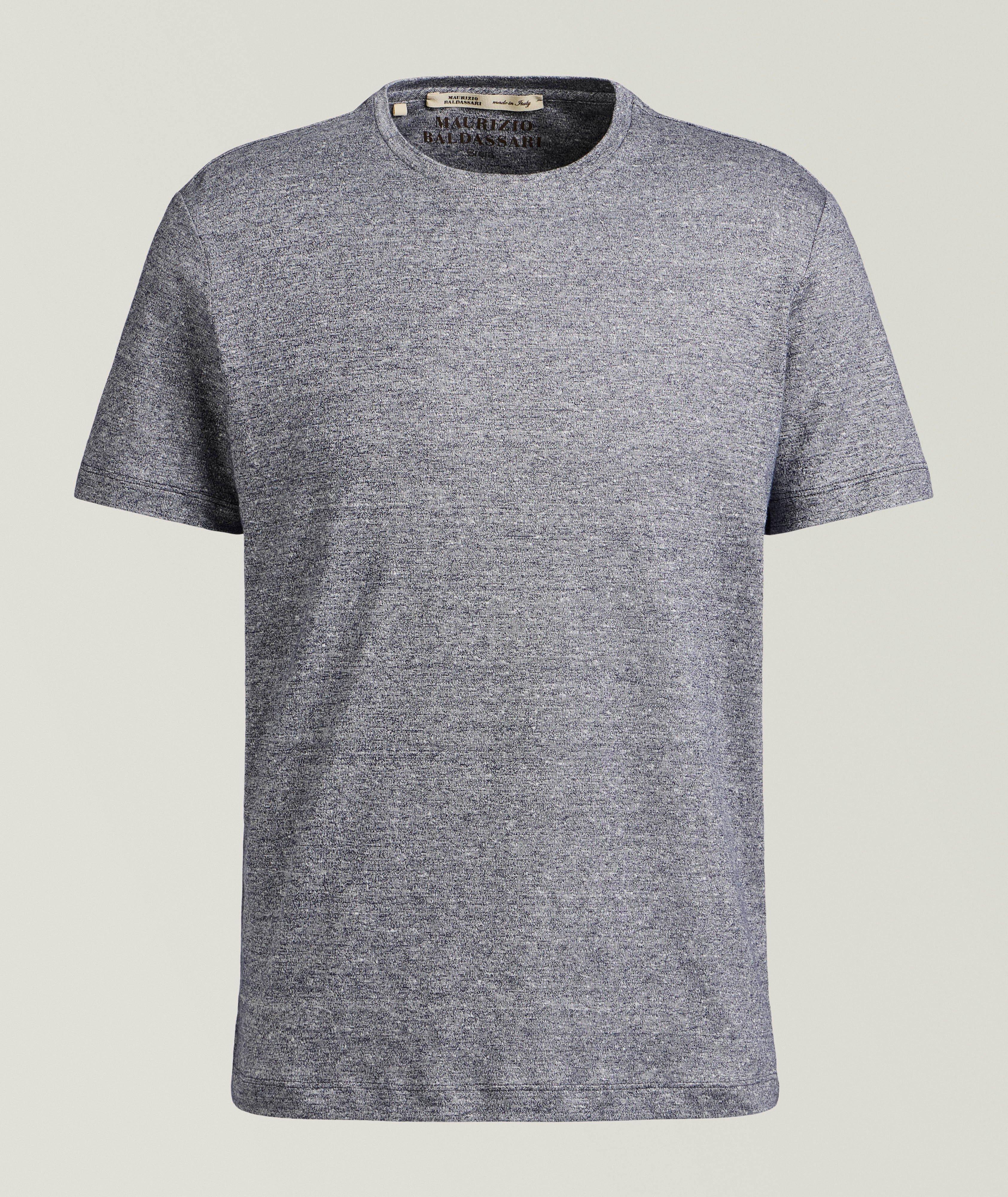 Maurizio Baldassari Mélange Linen-Cotton T-Shirt
