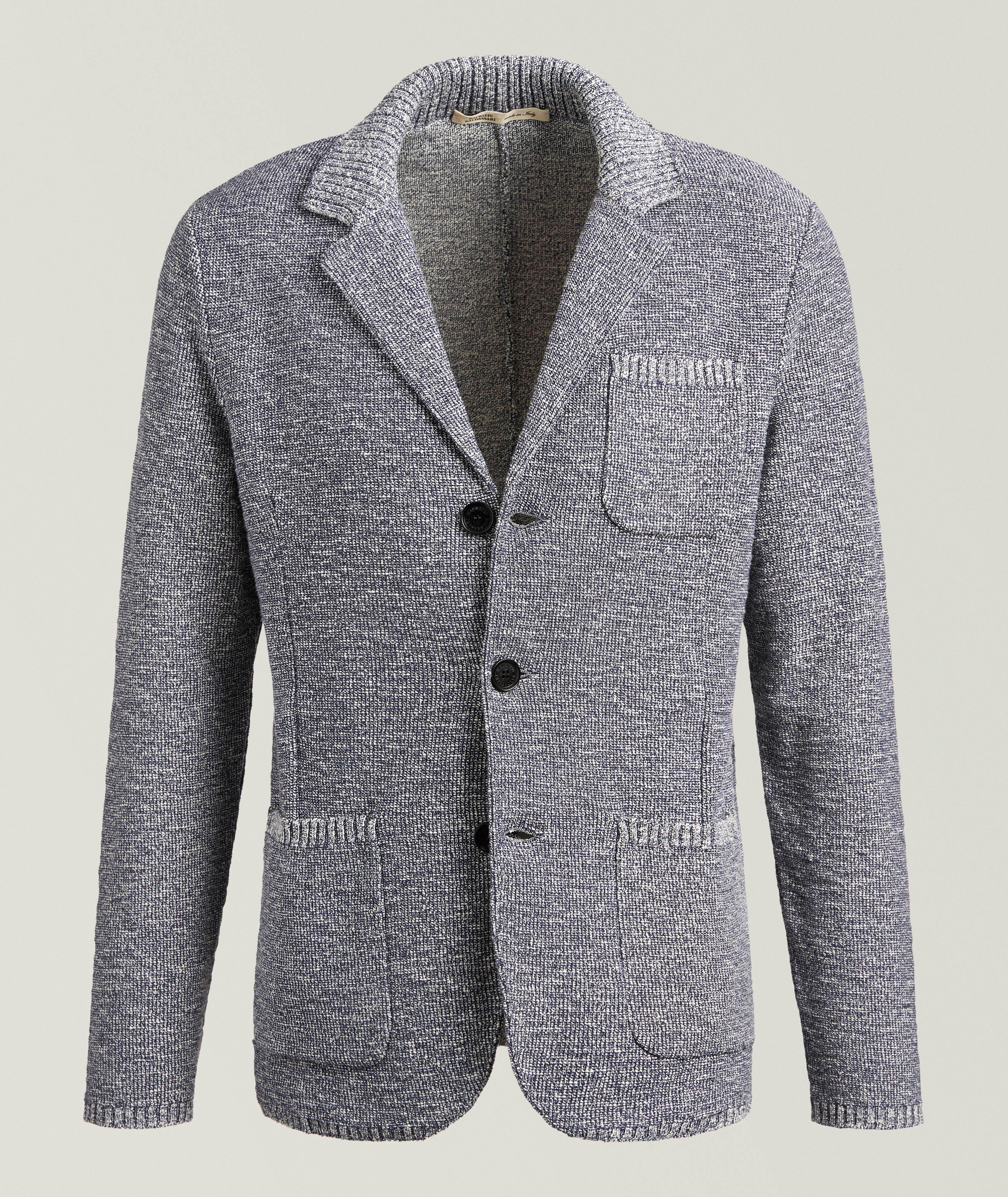 Maurizio Baldassari Cardigan coton-mélange mouliné
