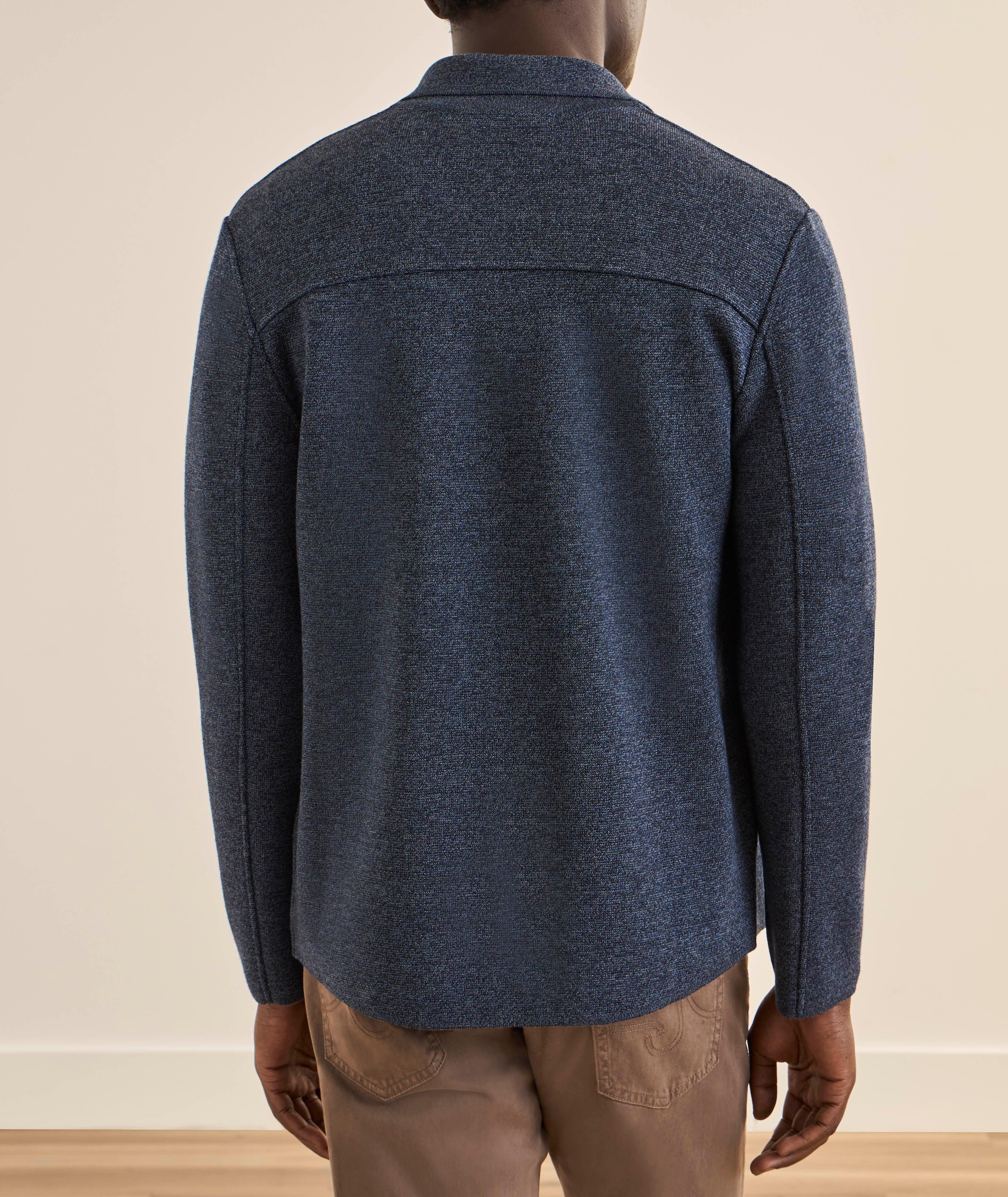 Milano Stitch Mélange Wool Overshirt  image 2
