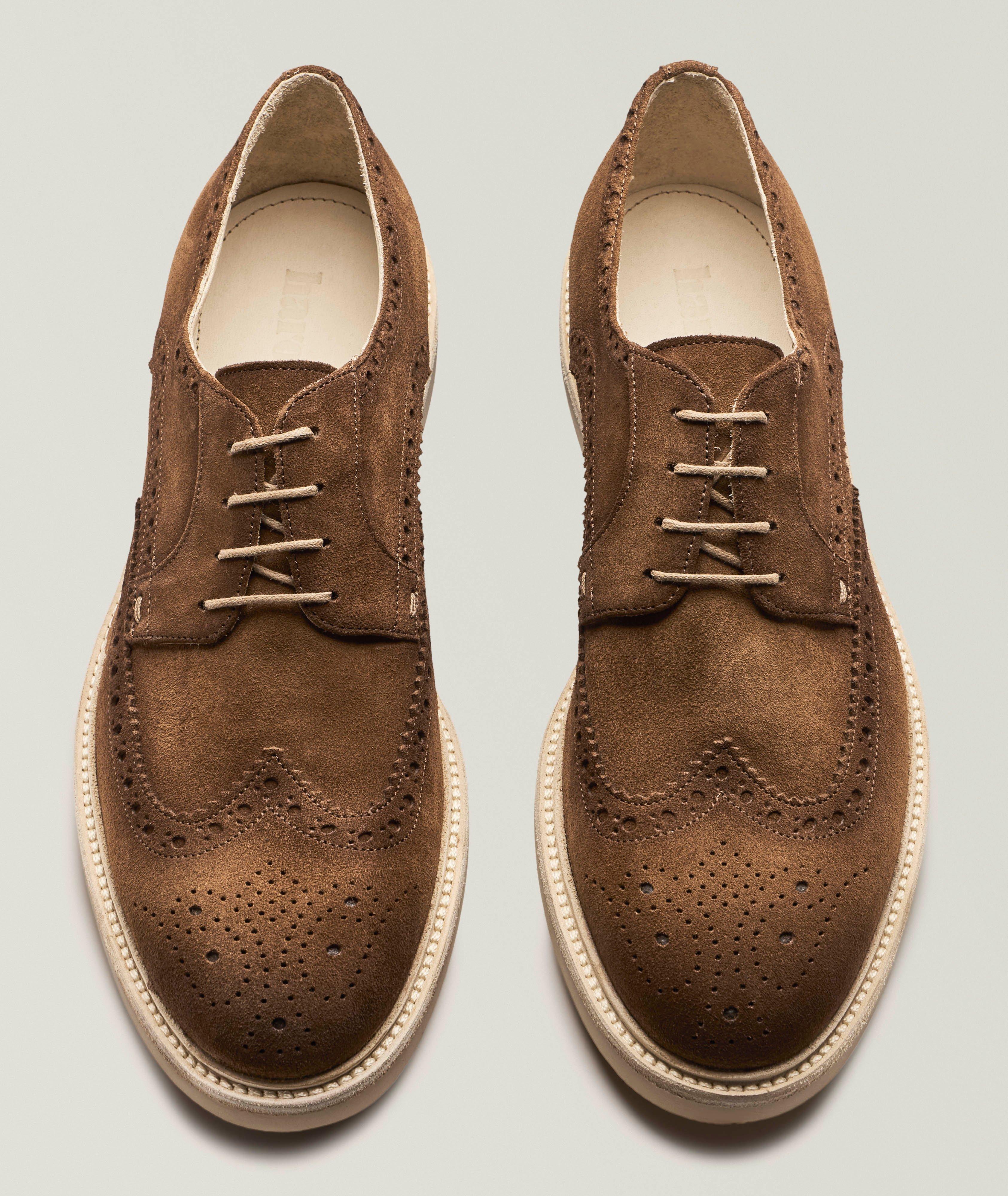 Suede Wingtip Derbies image 1