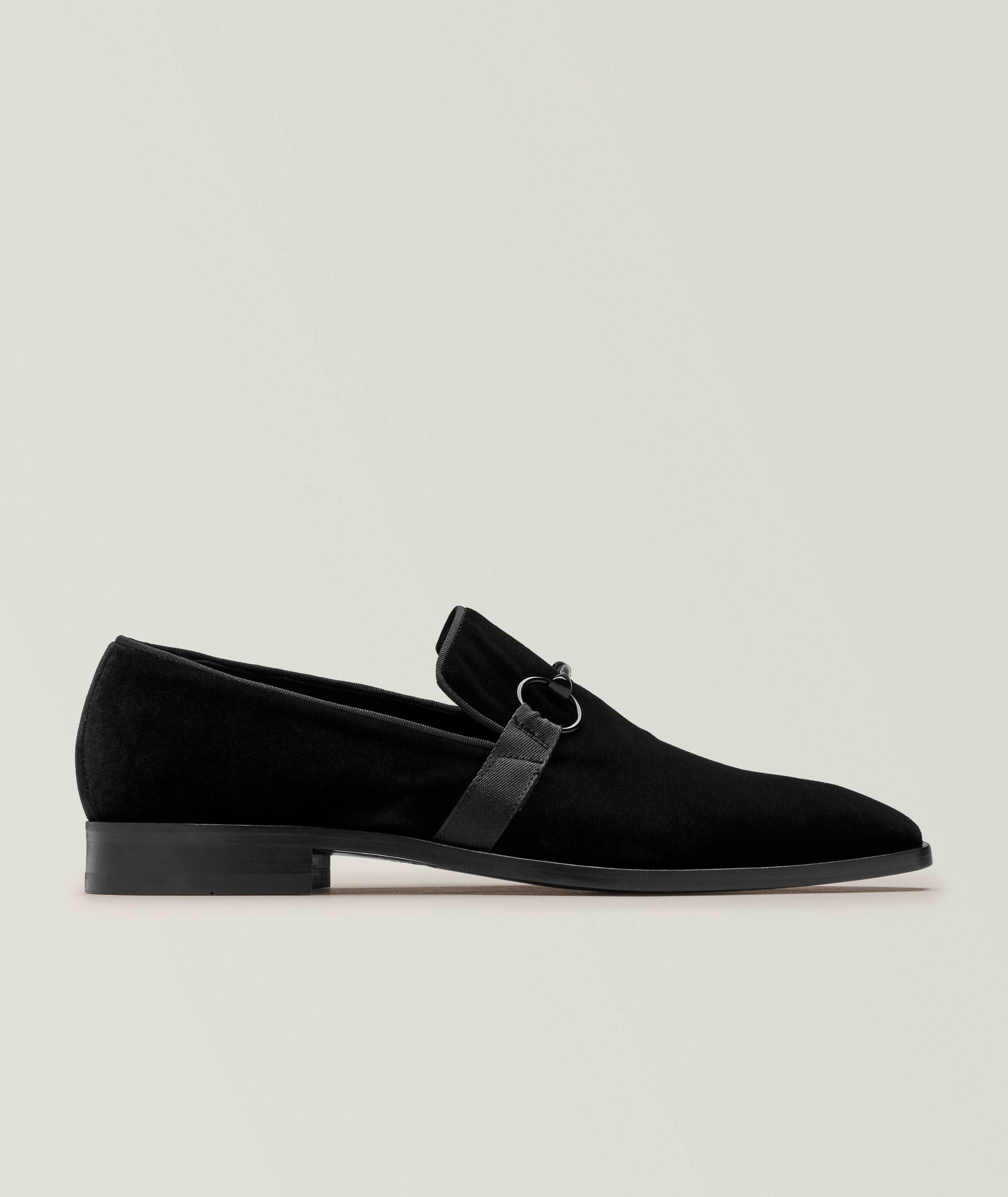 Venetian Velvet Grosgrain Bit Loafers image 0