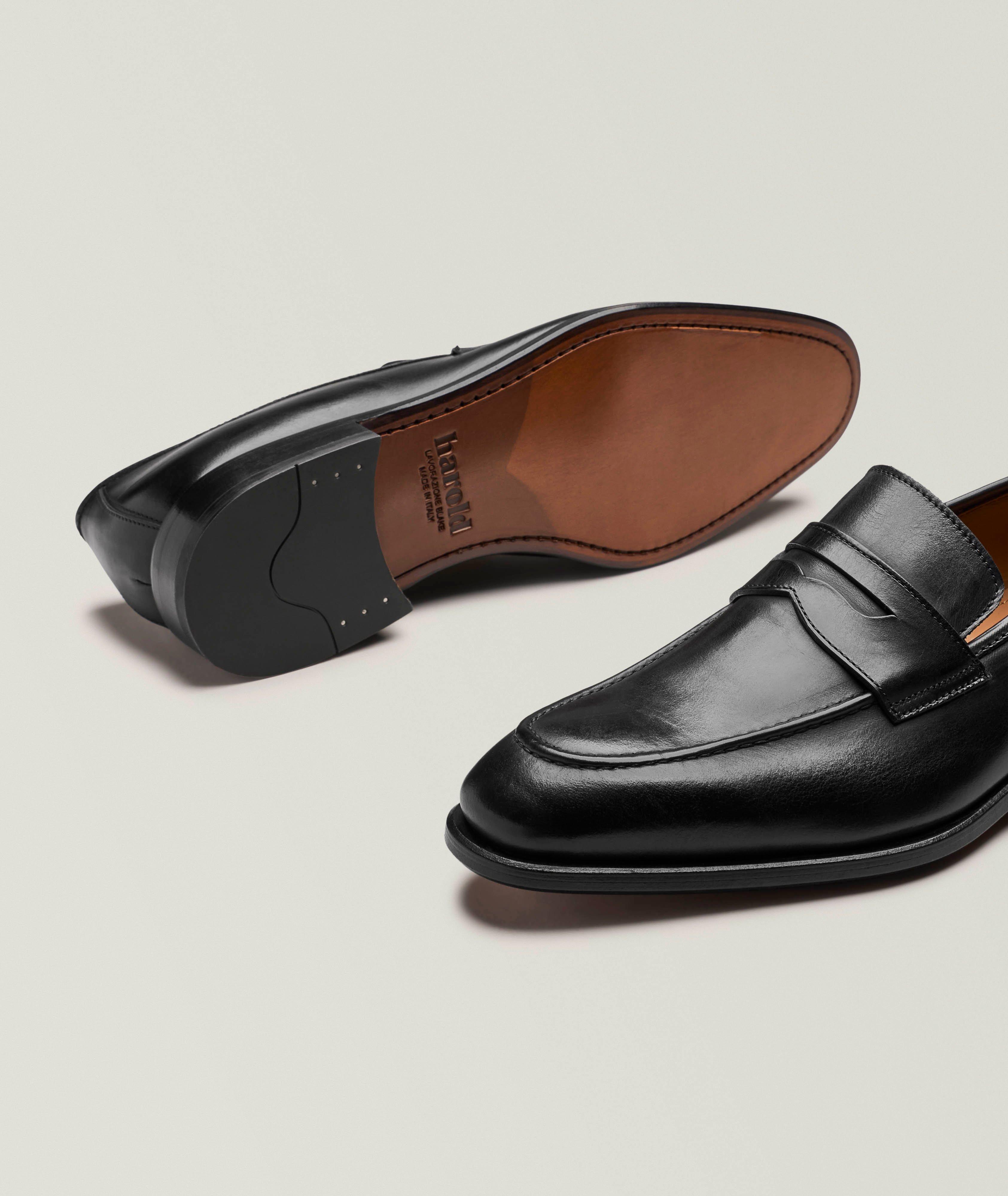 Leather Penny Loafers image 3