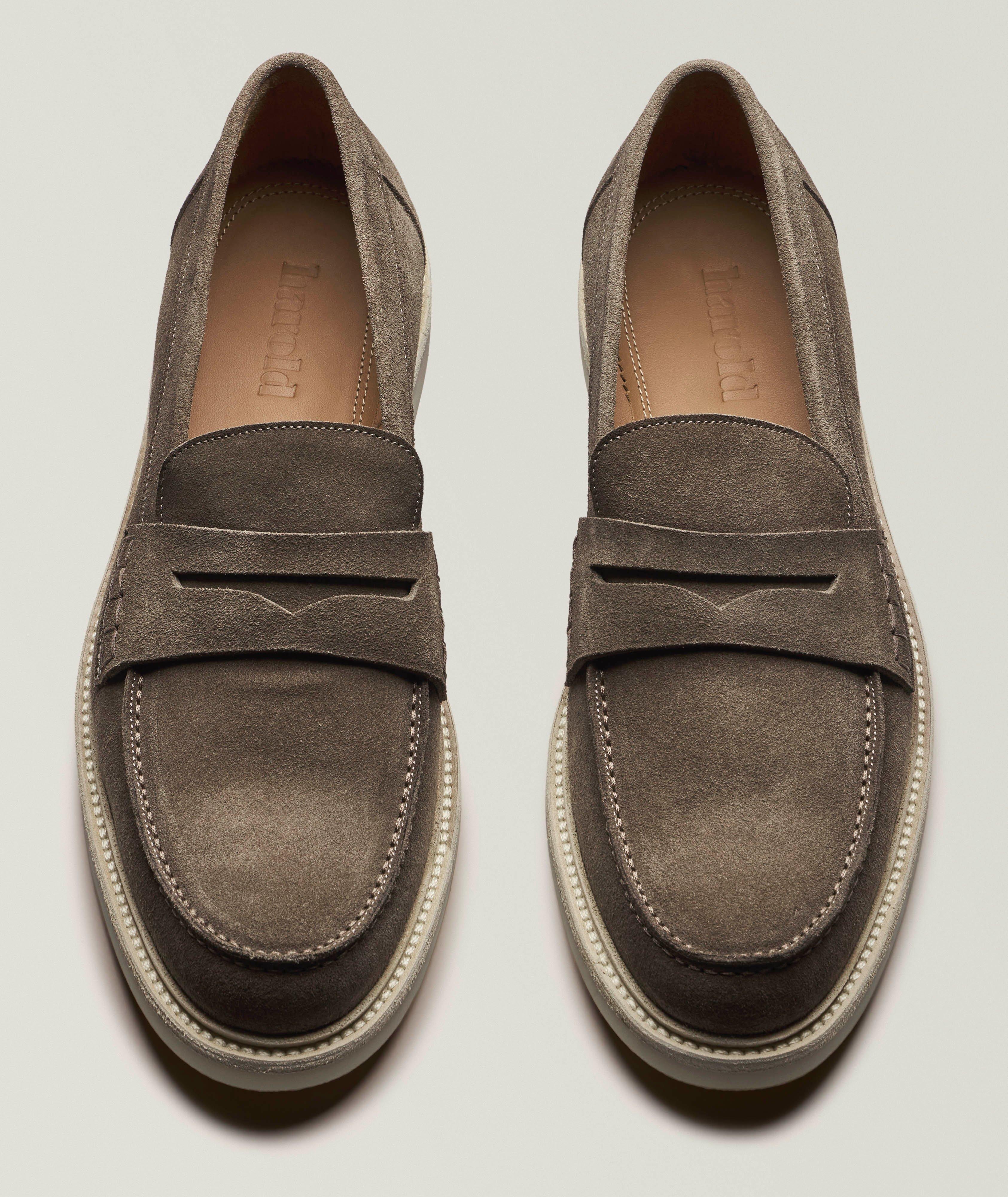 Suede Penny Loafers image 1
