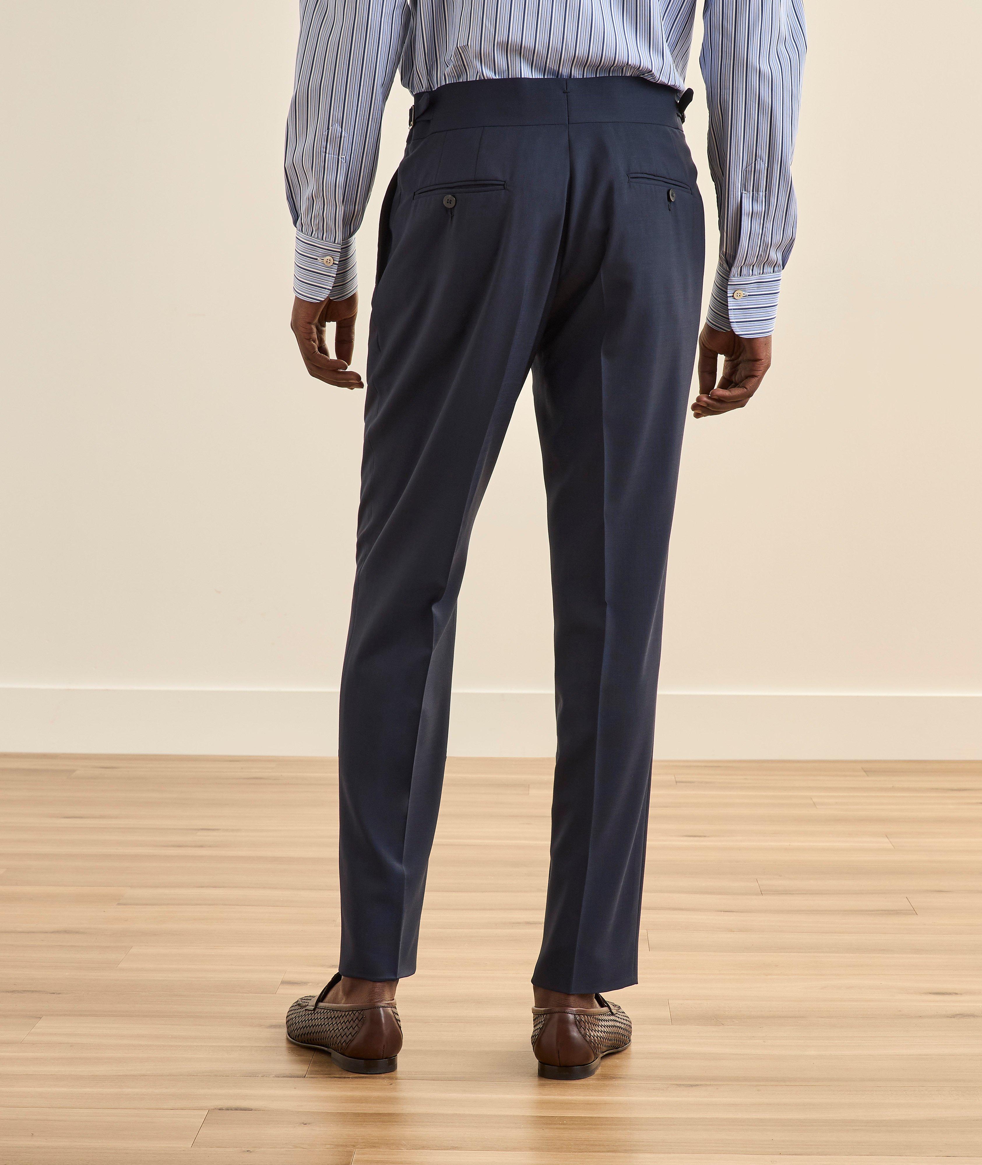 Pleated Wool Suit Pants  image 3