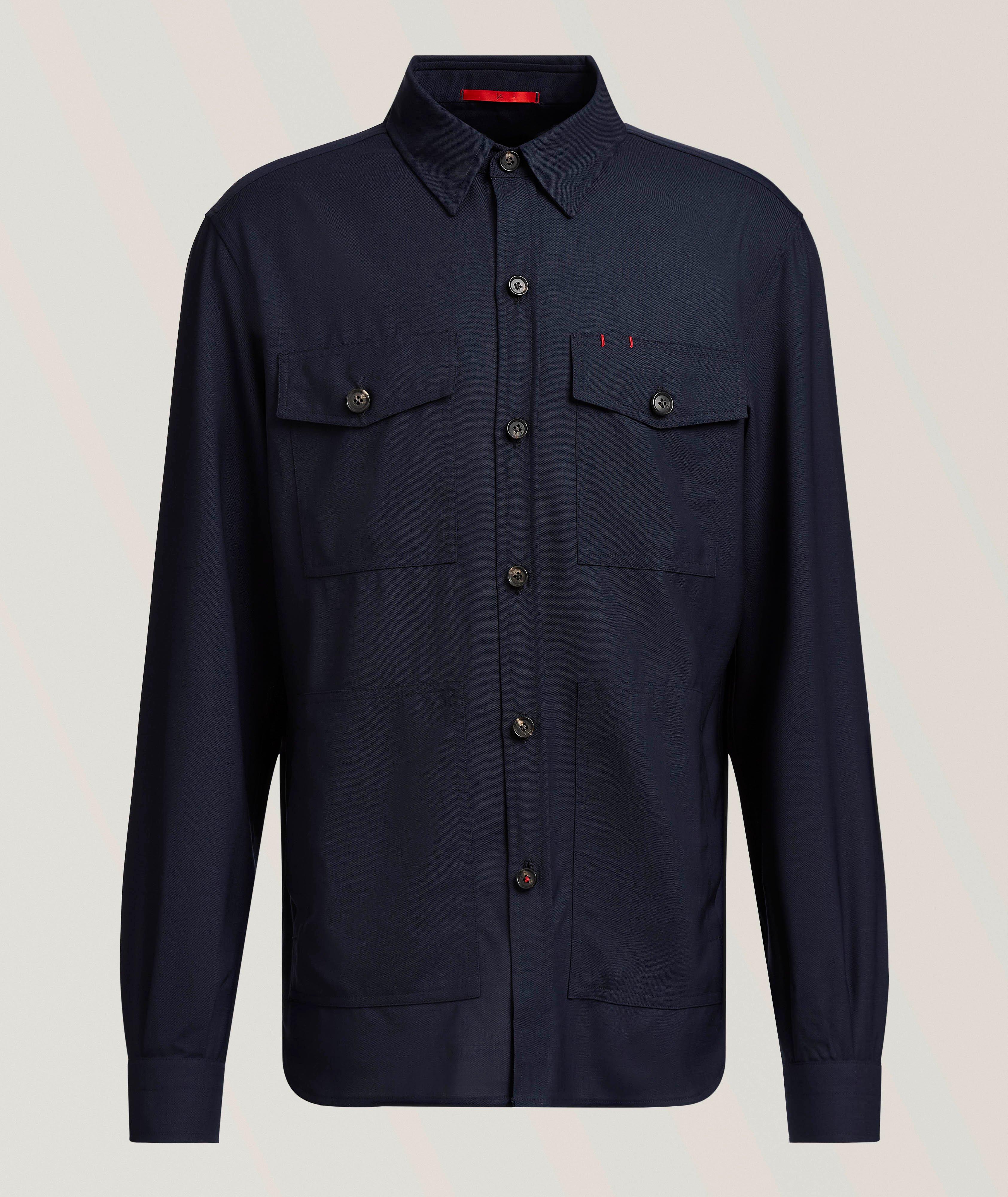 Four-Pocket Wool Overshirt image 0